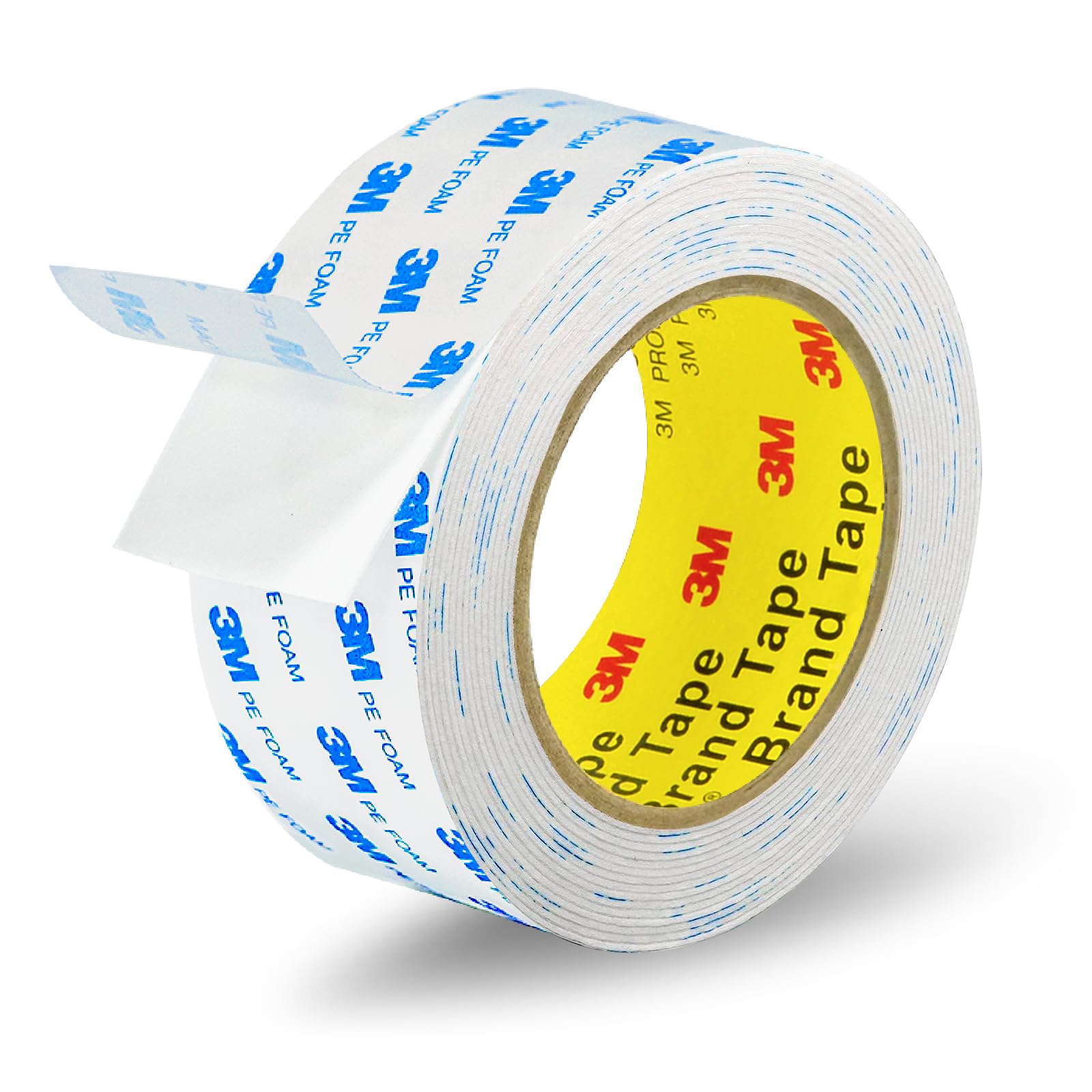 Doppelseitiges Klebeband, 5,1 x 16,1 m, keine Rückstände, strapazierfähiges Montageband, abnehmbares PE-Schaum-Klebeband, wasserdicht, für Posterband, Teppichband, Teppich-Greifer, Kunst- und