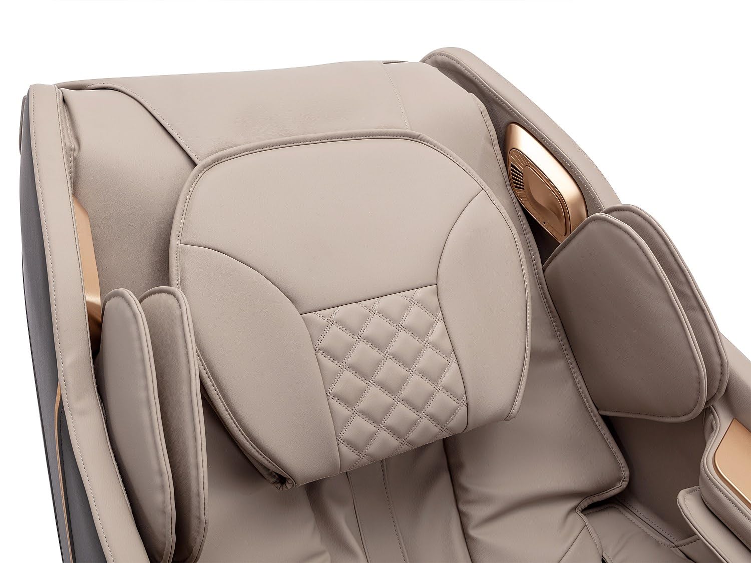 Vente-unique - Sillón de Masaje de imitaciÛn Cuero - Sistema de Gravedad Cero - Beige - MOWATA