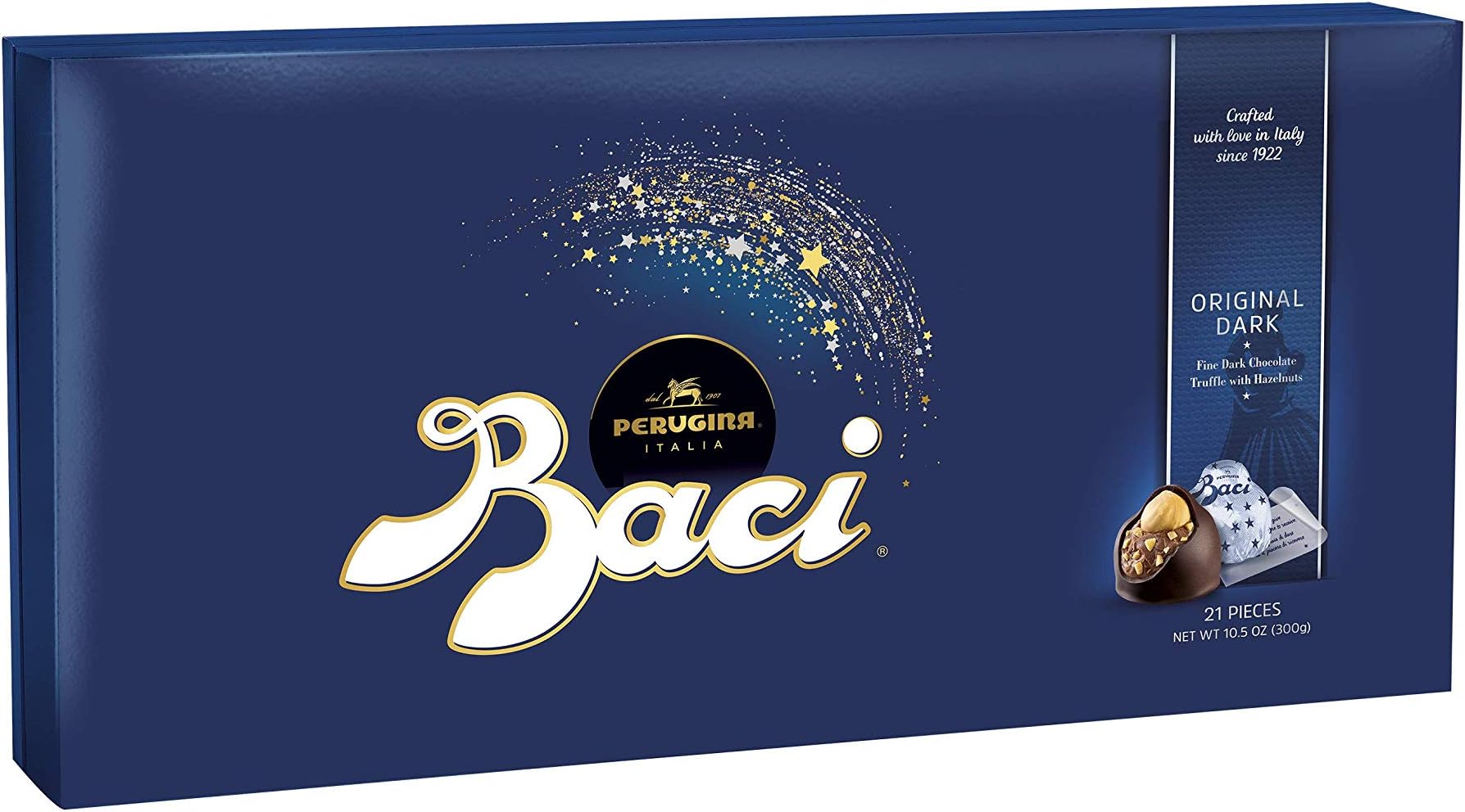 Baci Classic Dark Chocolate Hazelnut, 21-pc Box 10.5 oz.