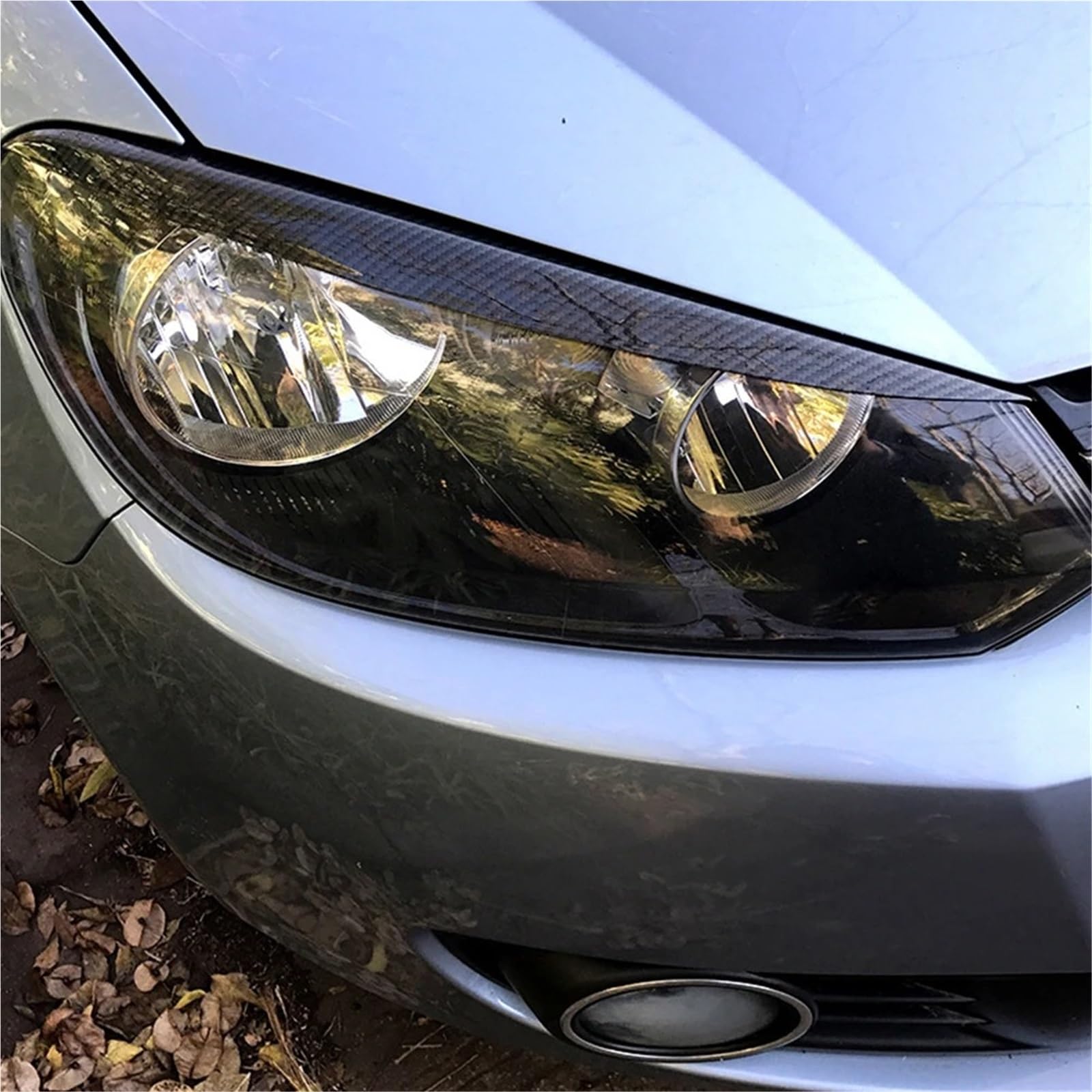 Reflektor brwi do VW do Golf 6 VI dla MK6 dla GTI dla GTR dla GTD 2008-2011 2012 2013 reflektor samochodowy brwi powieki naklejki wykończenia osłona