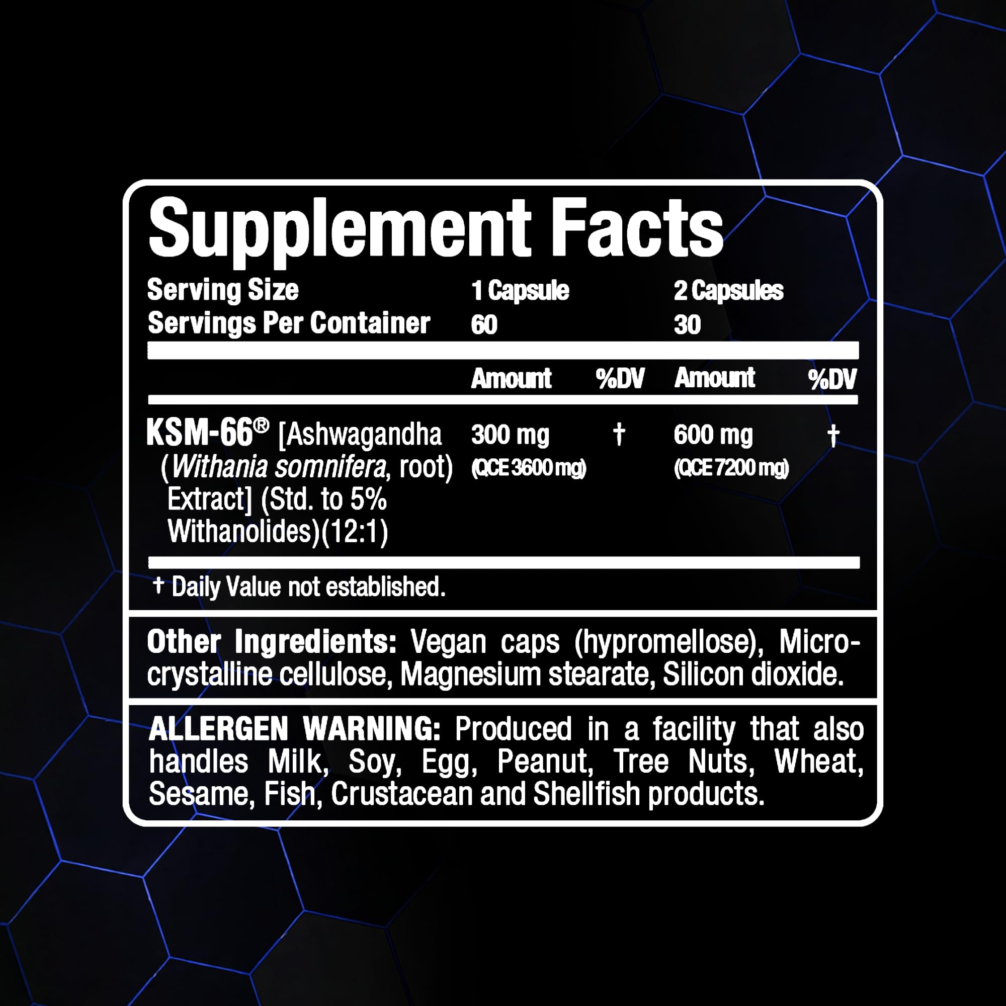 ALLMAX Ashwagandha KSM-66 Capsules, 60 Count, 30 Servings — Amazon image 8