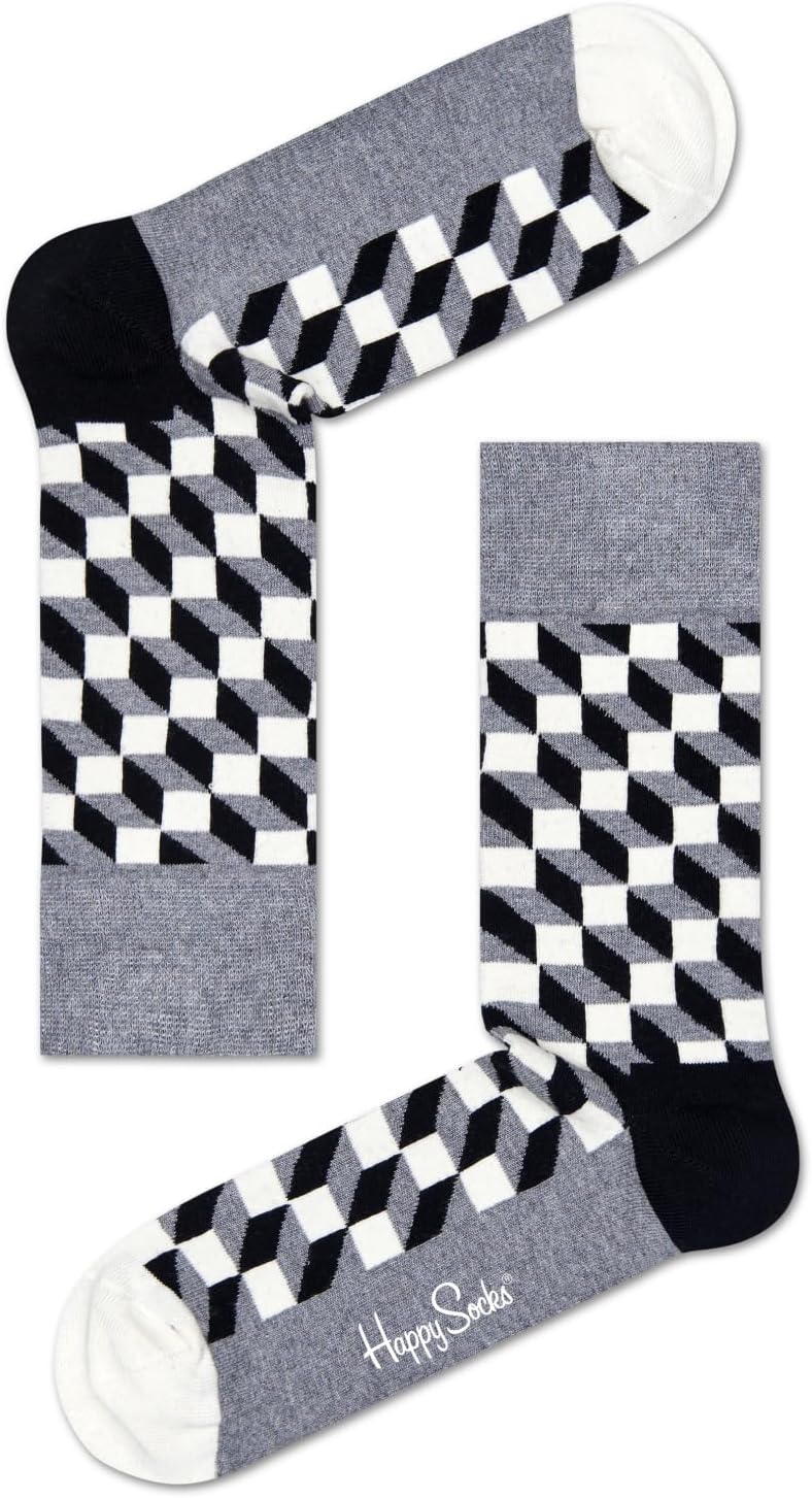 Printed Crew Length Designer Socks for Men & Women, Premium Cotton Free Size Unisex Main Line