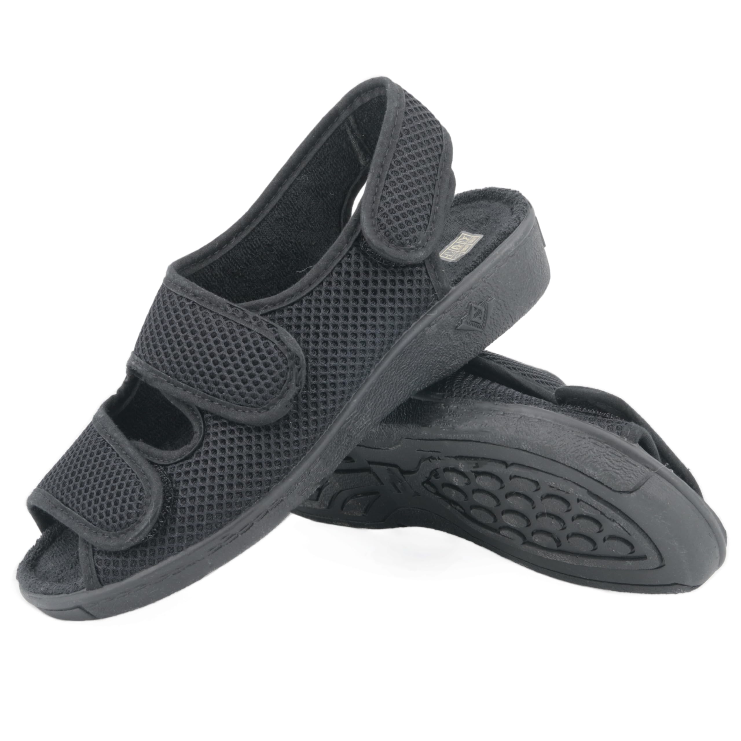 JOMIX Pantoufles Femme Ouvert avec Scratch Chaussons Diabétiques Confortable Sandales Orthopédiques Fabriqué en Espagne
