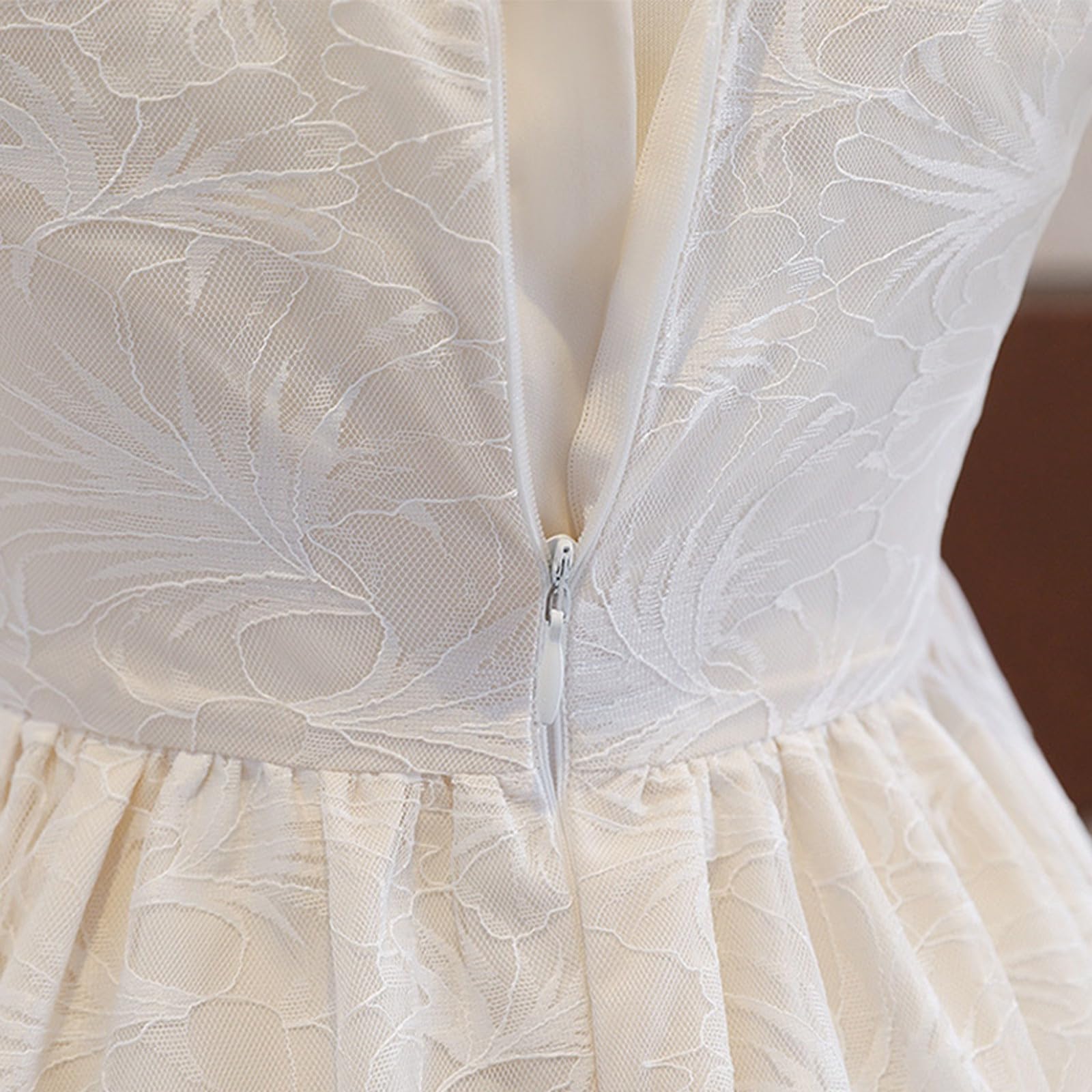 Genérico Vestidos para niñas, Vestido de Encaje con cinturón, Elegante Vestido de Fiesta para niñas, Ropa Informal, Bordado Floral, Traje de tutú, Moda cómoda para niñas de 8 a 13 años