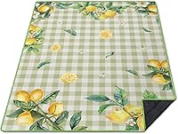 Vista 10 de Manta de picnic extra grande impermeable plegable (60 x 80 pulgadas), manta de playa impermeable a prueba de arena, 3 capas para el aire libre