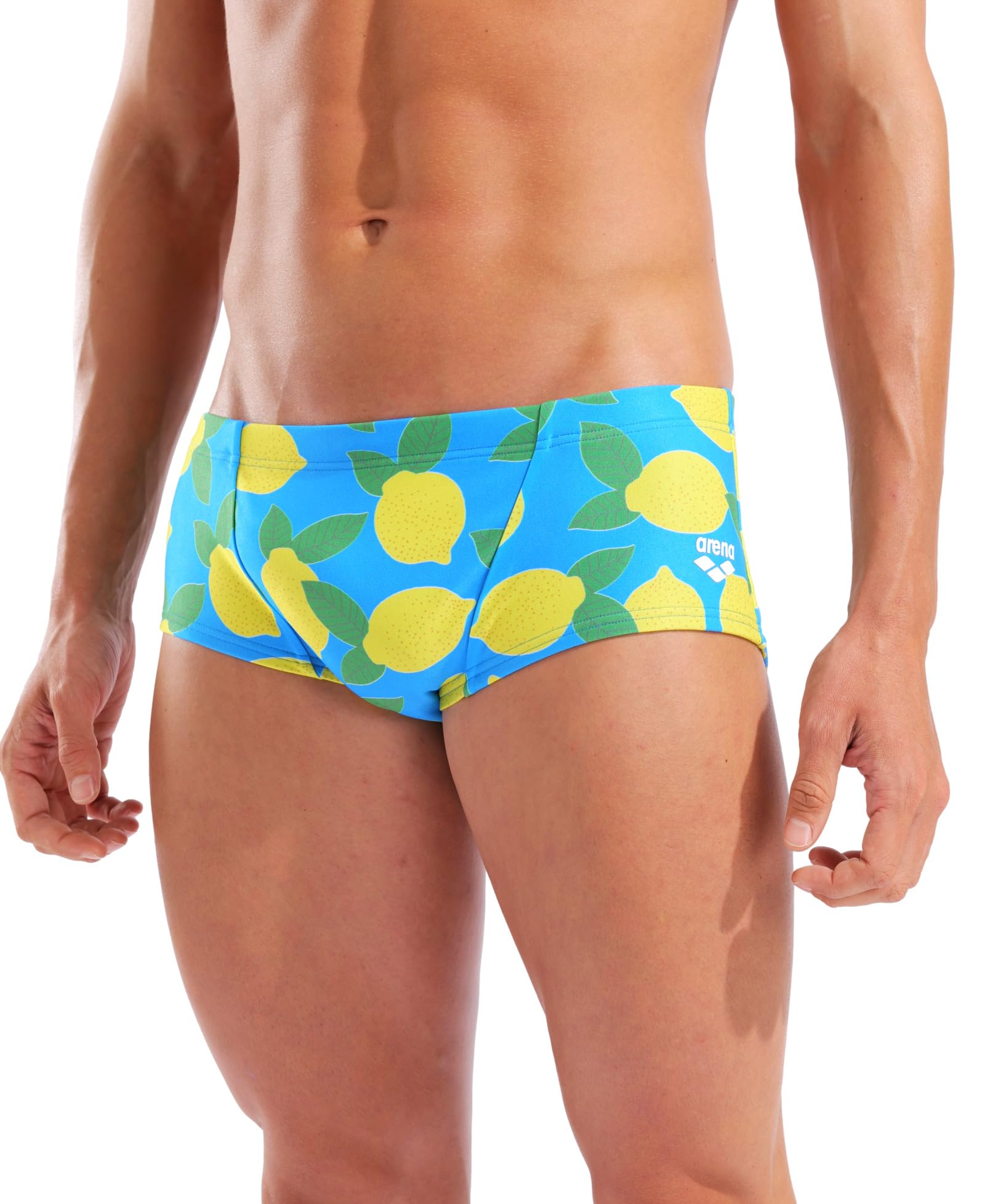 ARENA Costume Uomo Alto Trunk Swim Low Waist Nuoto Piscina Lemons Taglia 46 Ta