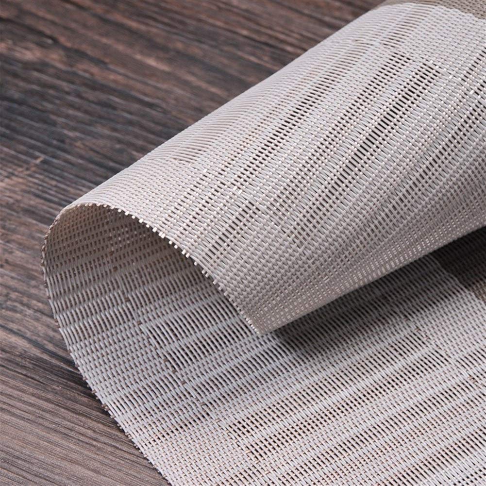 Decorazioni per la tavola, tovagliette, Set di 4 tovagliette rettangolari per Cucina e Pranzo, sottobicchieri in PVC per caffè, tè pomeridiano, Cena, Hotel, 4 Colori.