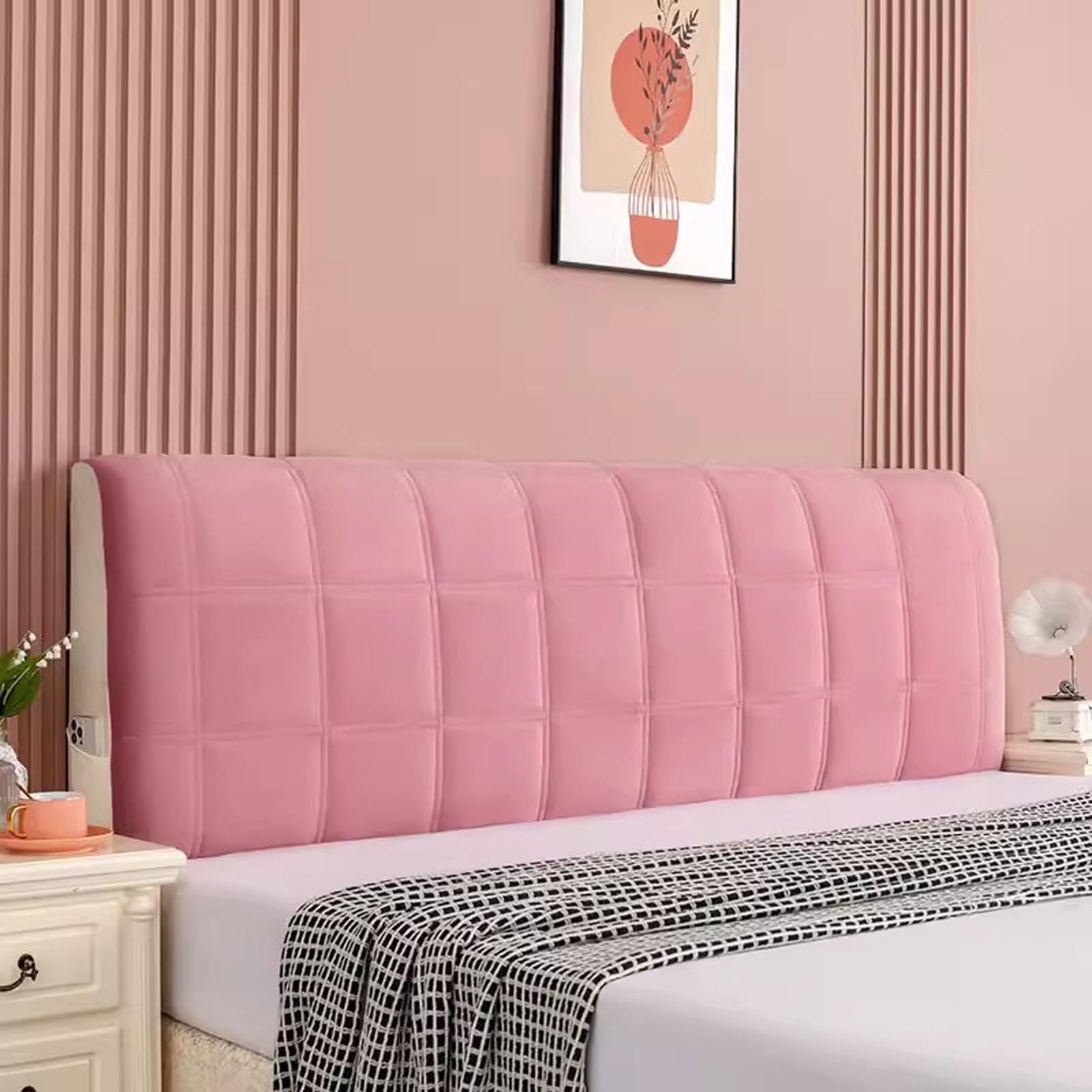 IBOWZ Bed Headboard Covers Headboard Covers for King Size Bed Stretch Bed Headboard Backrest Cover Protection Cover