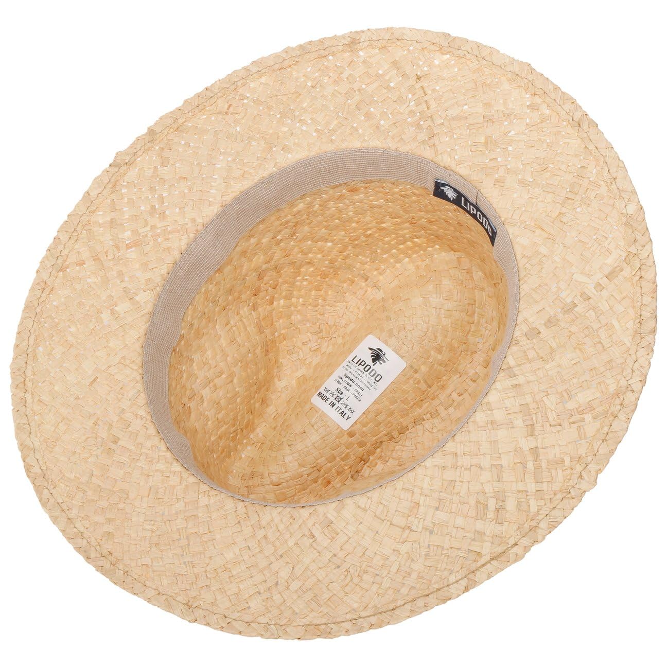 Lipodo Mantigo Traveller Hut Raffiastroh Made in Italy Herren und Damen Frühling Sommer