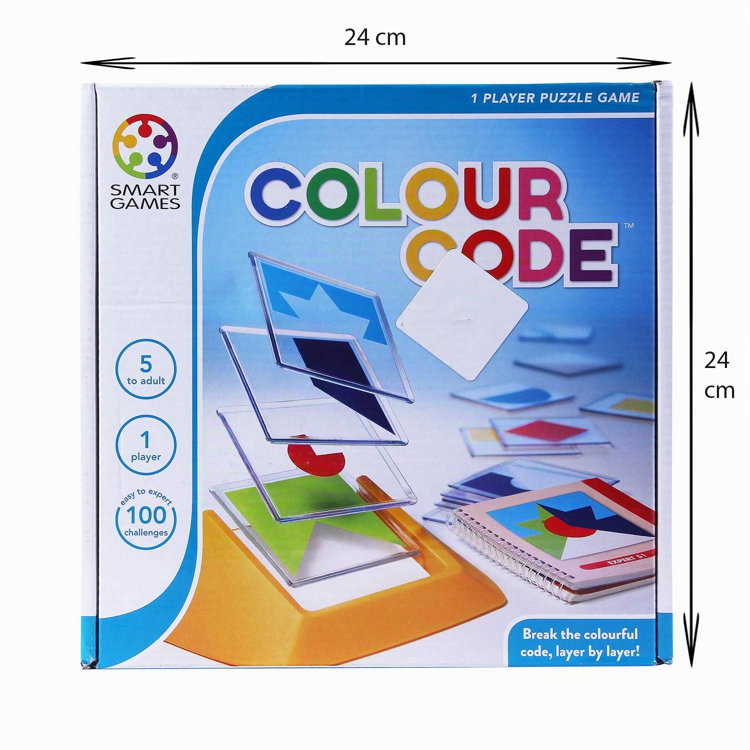 Smart Games - Colour Code, Puzzle Game with 100 Challenges, 5+ Years