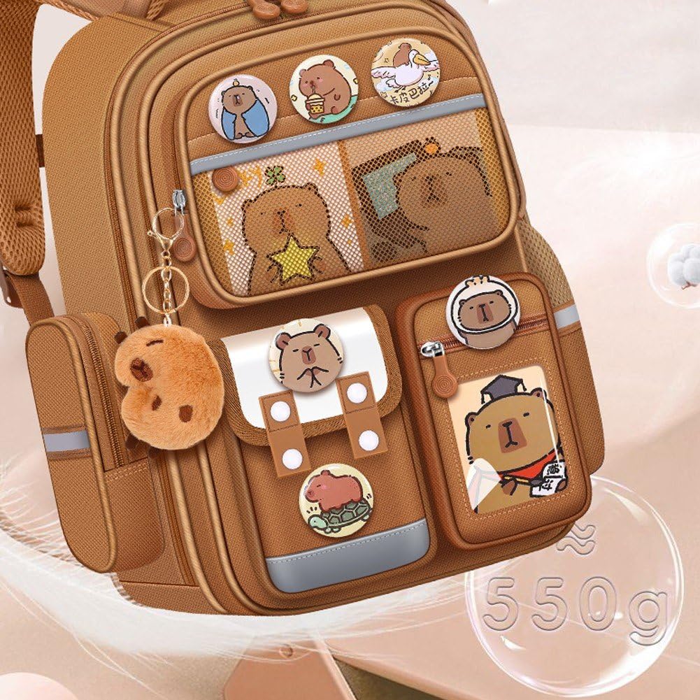 Zaino Capibara di Grande capacità per Cartoni Animati Zaino per