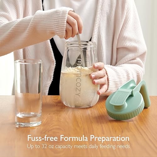 Miniatura 5 de Momcozy Jarra de leche materna, resistente al calor y a los cambios bruscos de temperatura al frío, sin fugas, recipiente de almacenamiento de leche