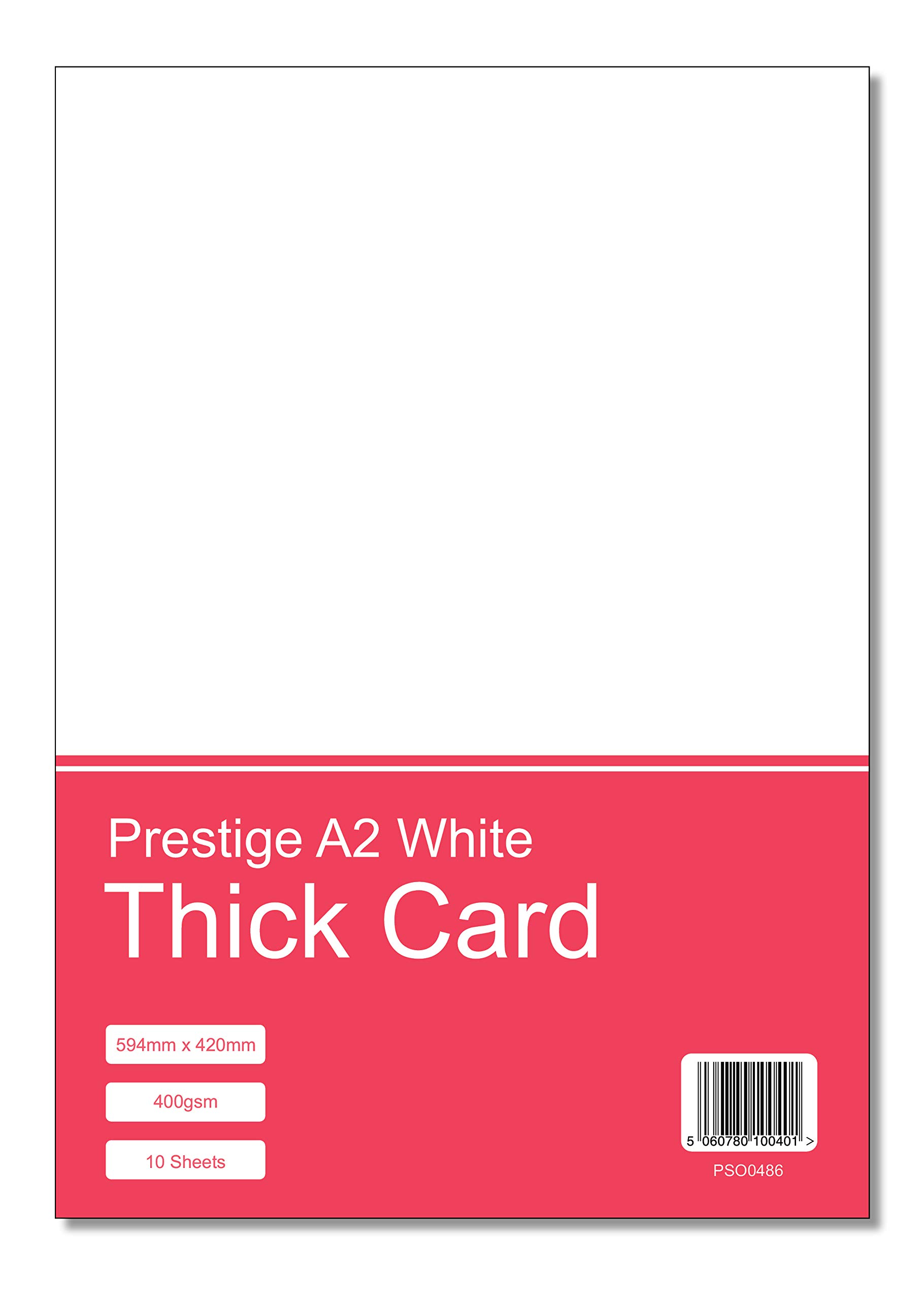 Prestige A2 White Thick Card 400gsm - 10 Sheets