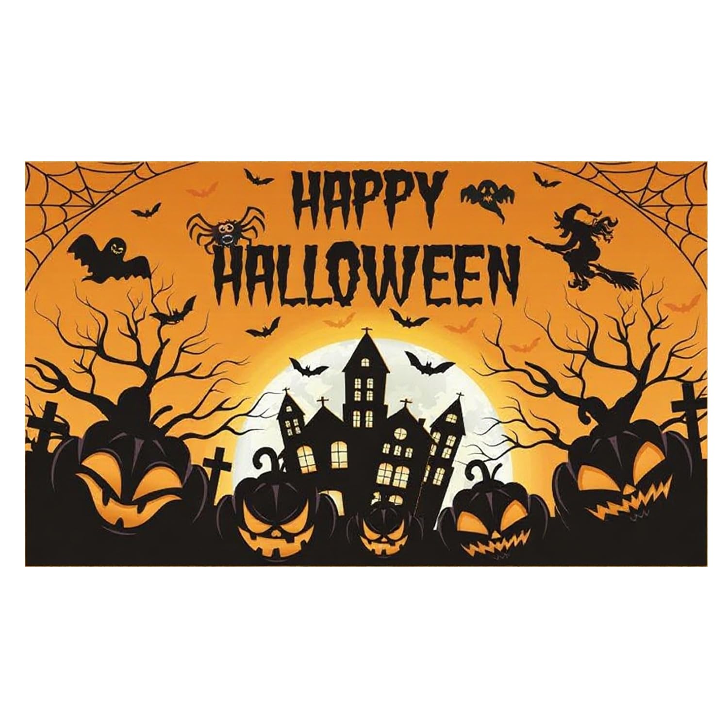 ハロウィンタペストリー Amazon.co.jp: ZEZYXUFM ハッピーハロウィンバナー タペストリー