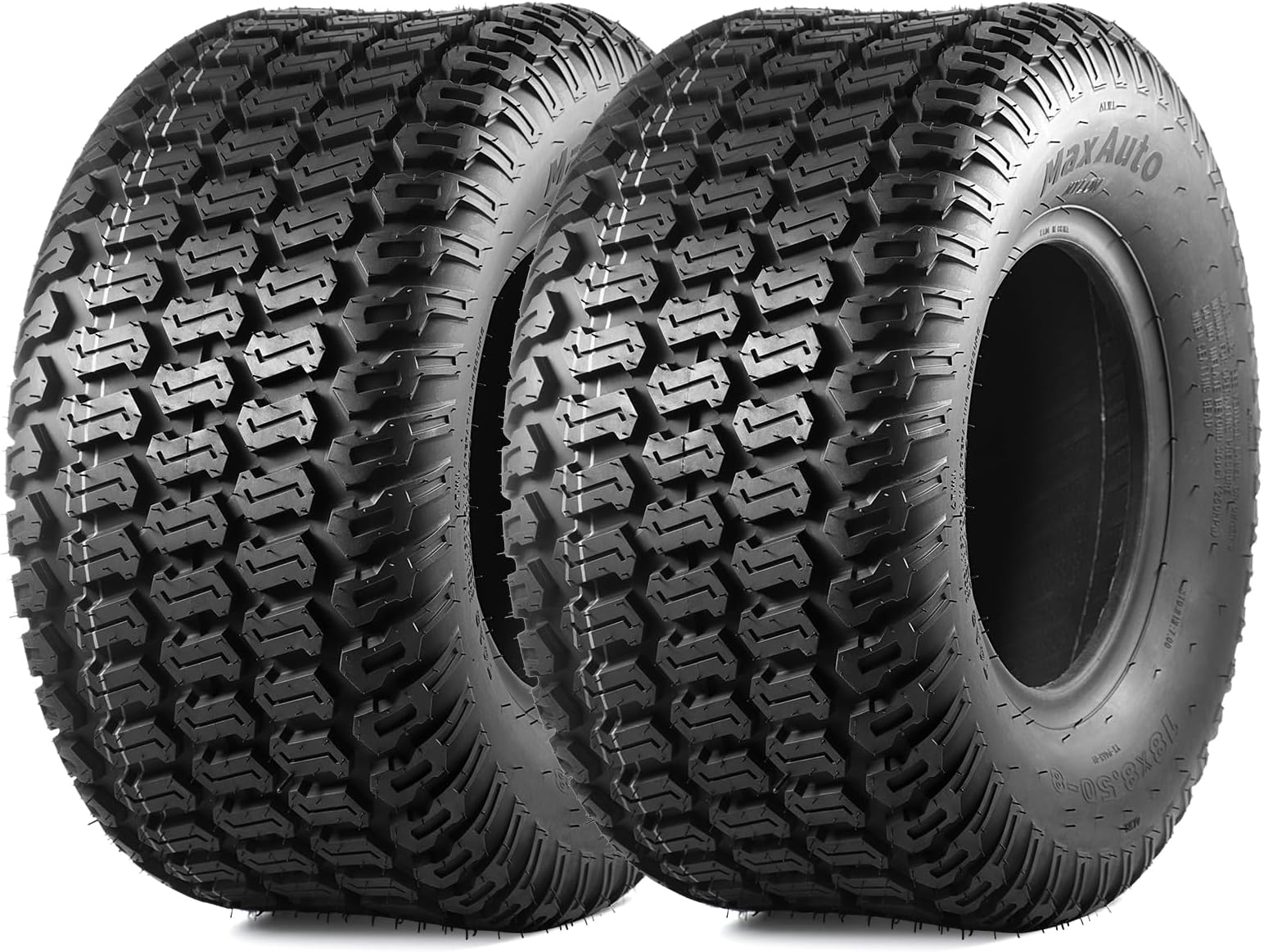18x8.50-8 18x8.5x8 Lawn Mower Golf Cart Turf Tires 4PR P332, Set of 2