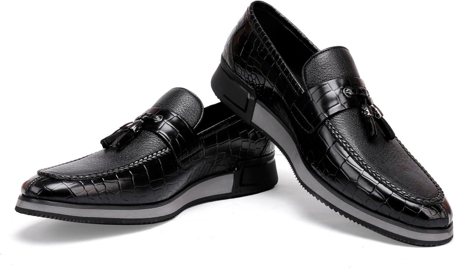 Casual Men's Dress Sneakers Shoes, Fashion Business Loafer Classic Leather Dress Shoes for Mens - Image 6