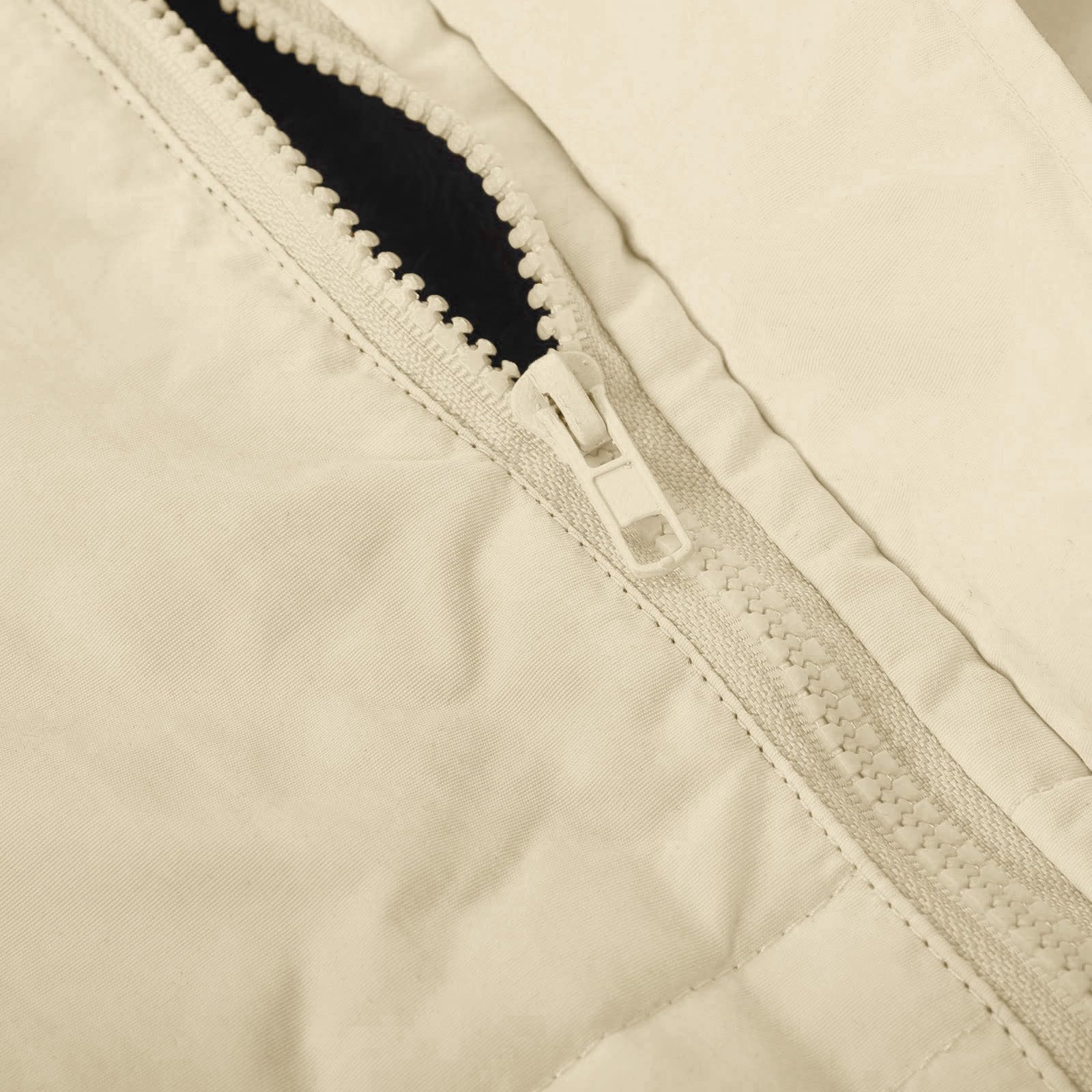 Générique Tuta da Sci per Bambini Ragazzi Termica Abbigliamento Neve Inverno Vento Cappuccio Rimovibile Abbigliamento Outdoor Attività Sportive (Beige, 8-9 Years)