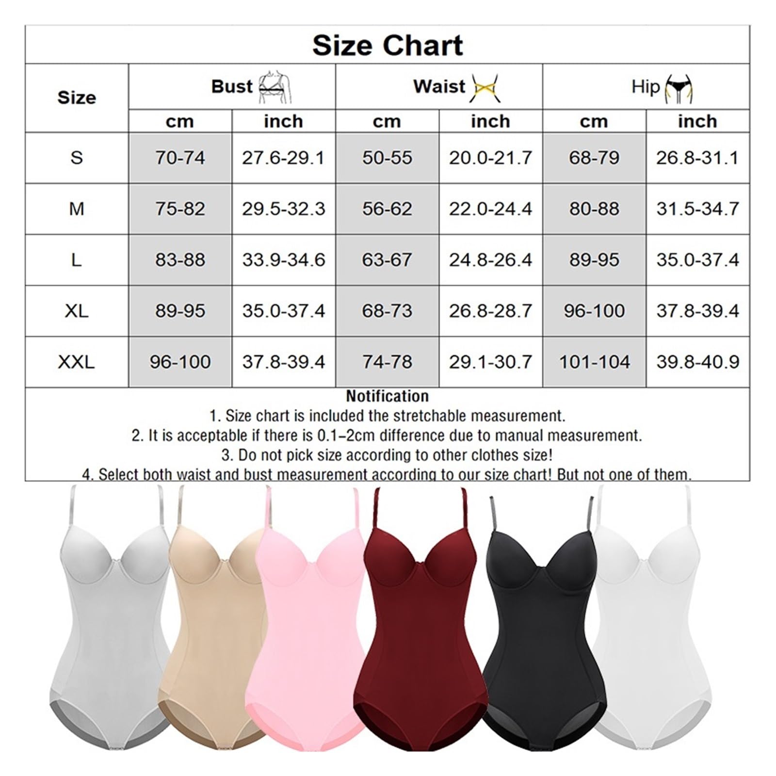 Femmes Shapewear Body Taille Formateur Gilet Mince Corps Complet Shaper intégré Soutien-Gorge Haut for femmme Ventre contrôle sous-vêtements Amincissants(Pink,S)