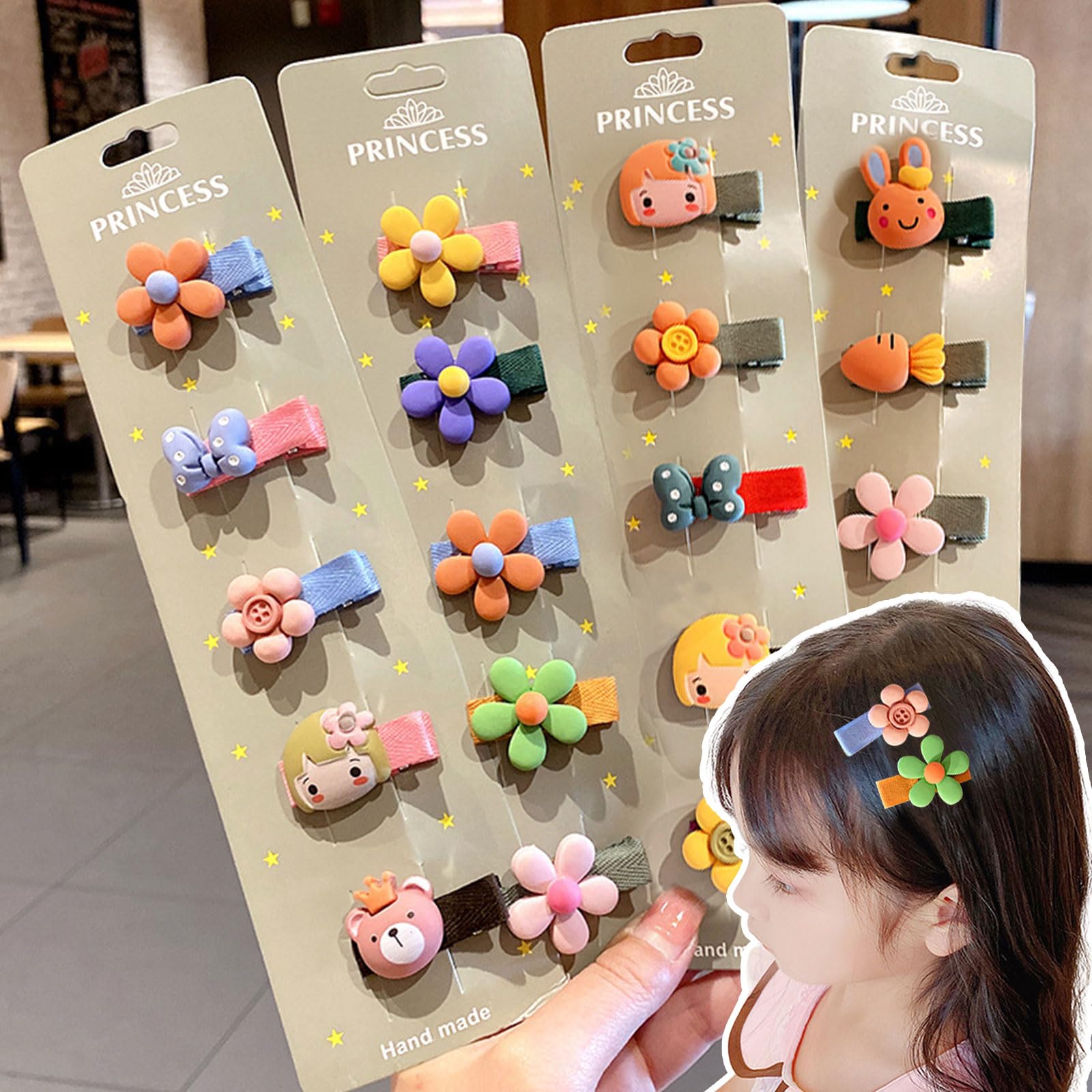 Amazon.co.jp: ベビー ヘアクリップ 25点セット ヘアピン 赤ちゃん 花