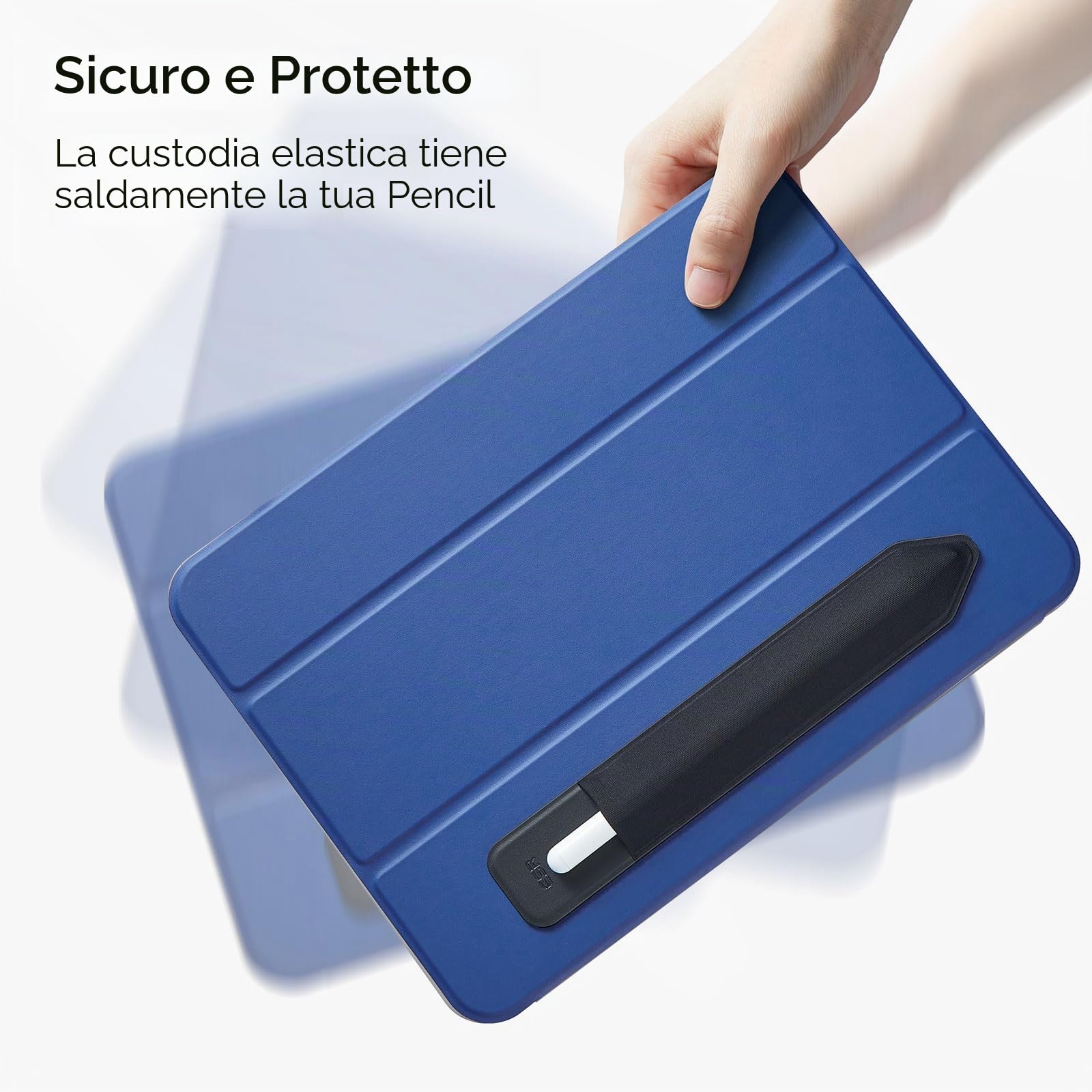ESR Cover per Apple Pencil 1° e 2° Generazione, Tasca Protettiva Elastica, Manica Adesiva per Penna Capacitiva - Nero