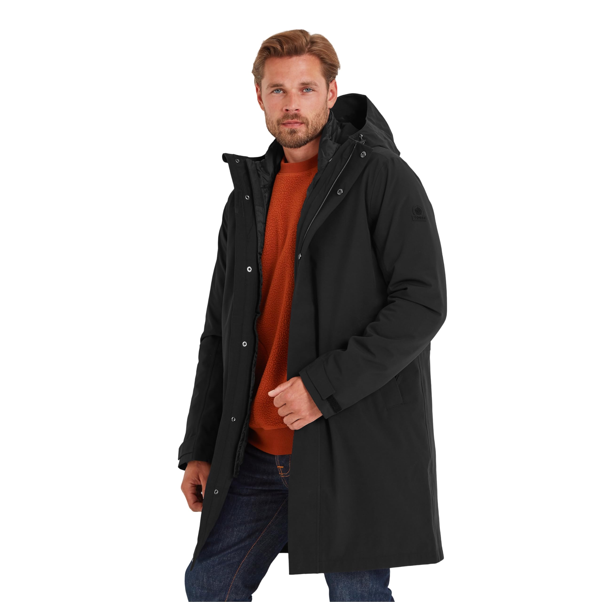 Tog24 Men's Black Haydon 3-In-1 Versatile Waterproof Breathable & Windproof Jacket Detachable Outer Jacket Has A Water-Repellent Coating (Dwr) And Adjusters On Hood & Cuffs Inner Jacket Has Insulated Filling
