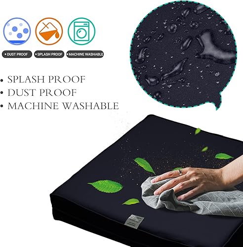 Miniatura 6 de ClawsCover Paquete de 6 fundas de repuesto para asientos y respaldos para exteriores, 3 piezas, mimbre de ratán de 3 plazas, juego de conversación