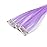 SWACC 12 Pcs Straight One Color Party Highlights Clip on in Hair Extensions Colored Hair Streak Synthetic Hairpieces (Lilac Purple)