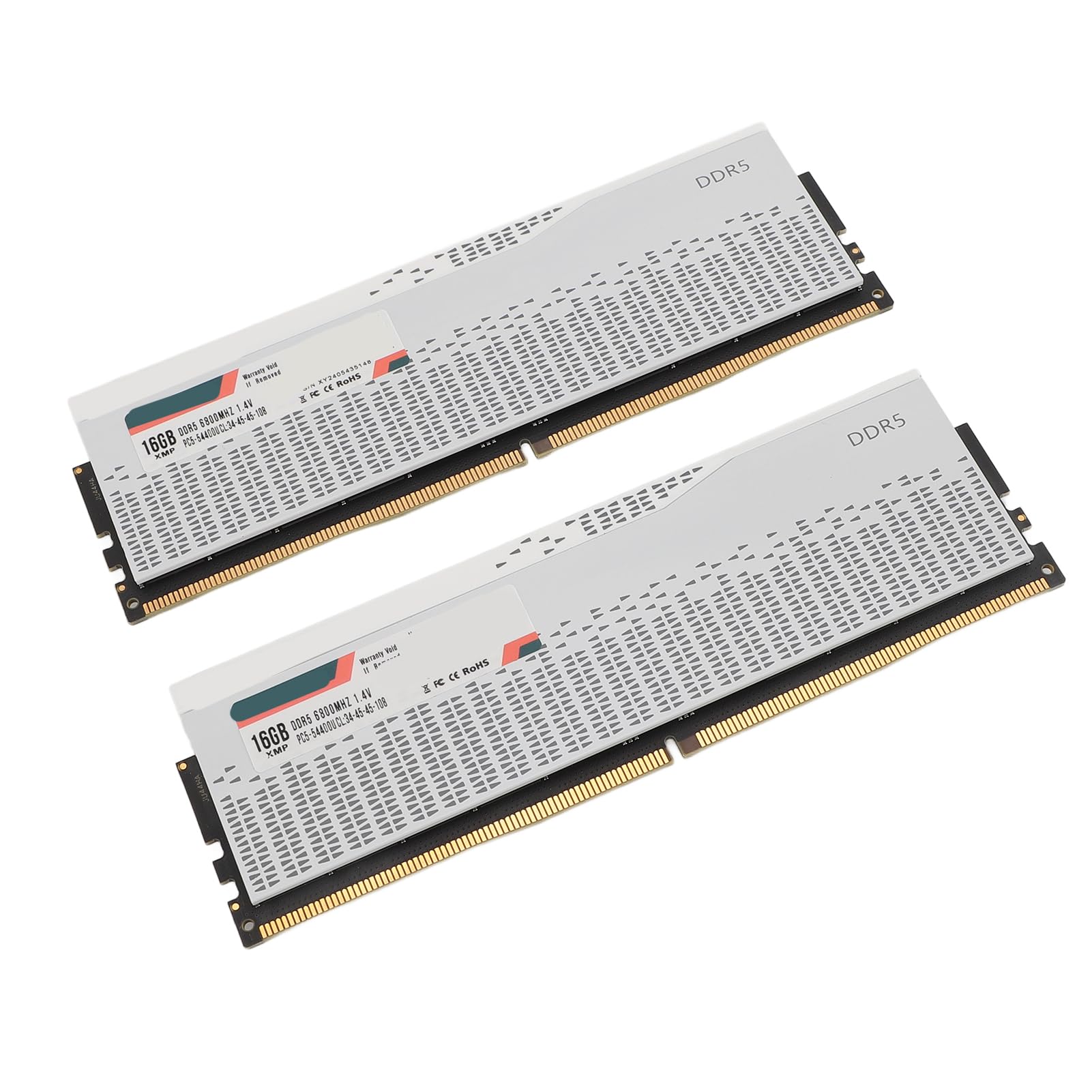 Generic DDR5 RAM 32 GB 6800 MHz PC5 54400U Ecc Modulo di Memoria per Correzione Errori per PC Desktop con Chipset EXPO, Chip di Gestione Energetica Efficiente