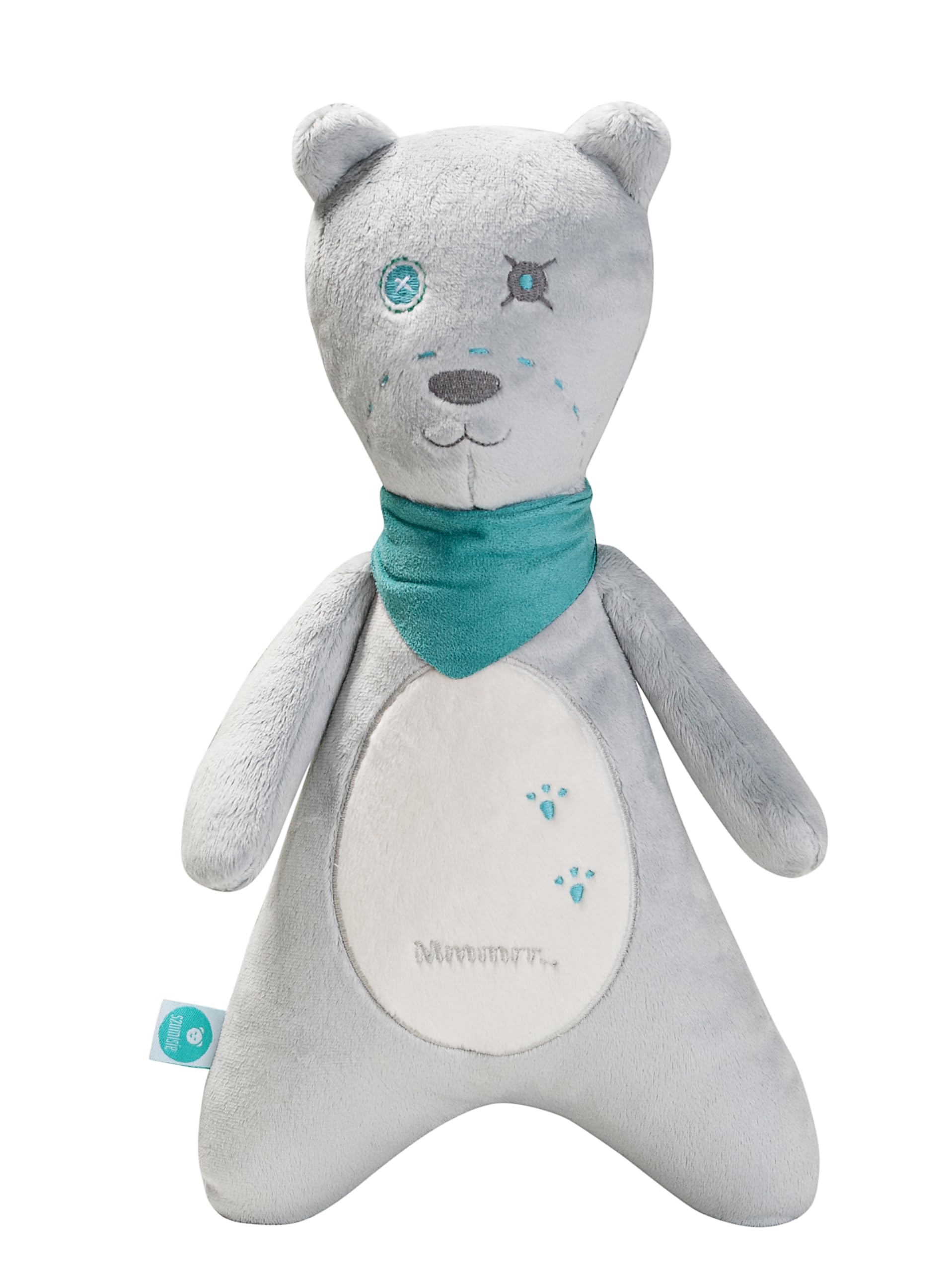 myHummy Mister Grey - The Cuddly Friend with Compartment in the Back for Heat Cushion or Sound Module