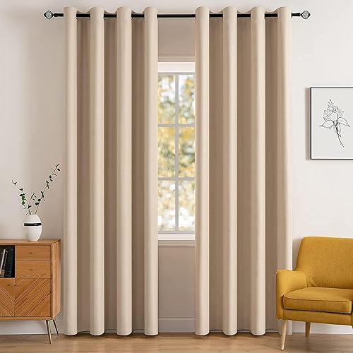Miniatura 69 de MIULEE Cortinas para oscurecer la habitación, con aislamiento térmico y bloqueo de luz, juego de 2 paneles de cortina opaca para ventana, parte