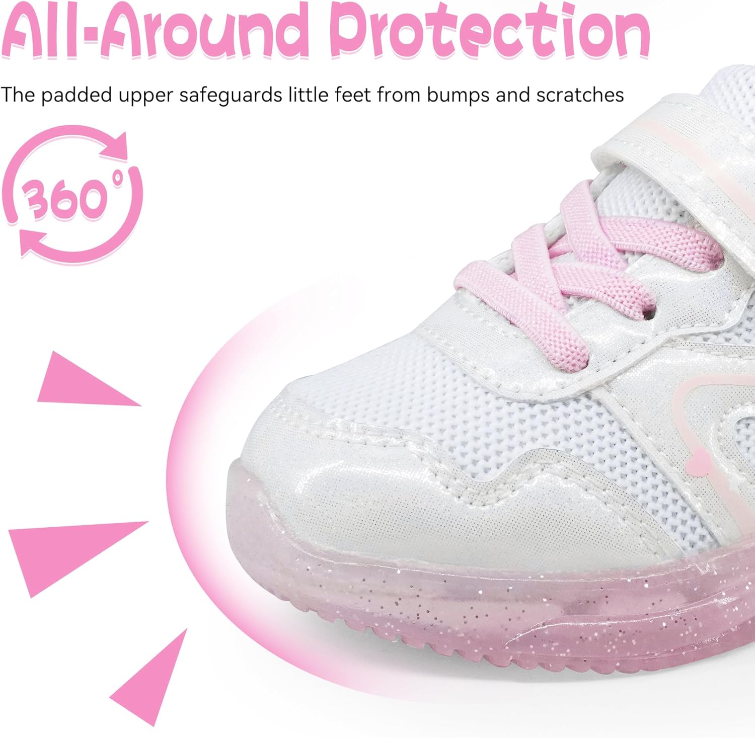 Floranate Light Up Toddler Boys Girls Shoes LED Flashing Lightweight Tennis Walking Sneakers for Toddler and Little Kid - Image 3