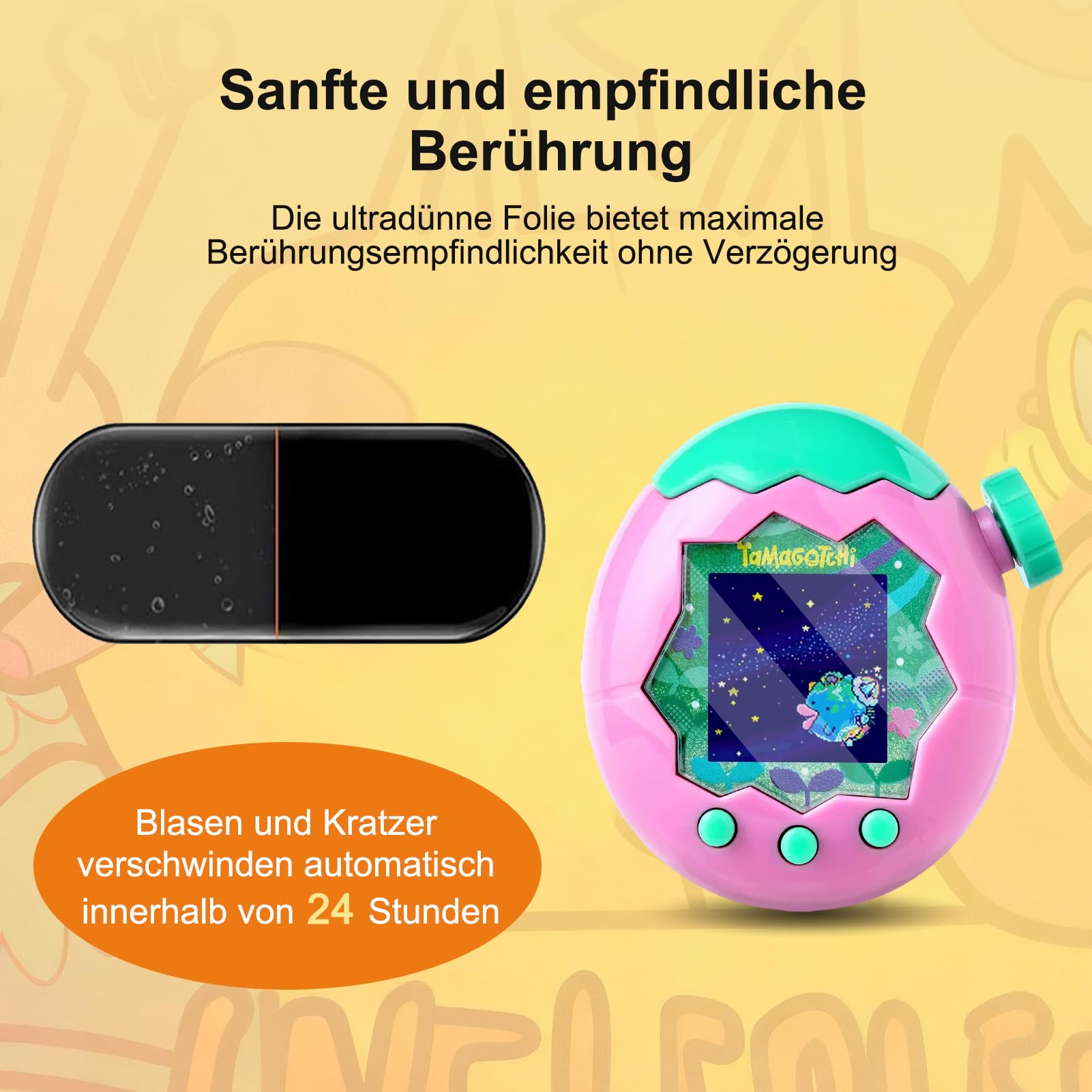 2Pcs Screen Protector for Tamagotchi Paradise Full Coverage Film, Anti-Fingerprint, Anti-Scratch, Bubble-Free - Image 4