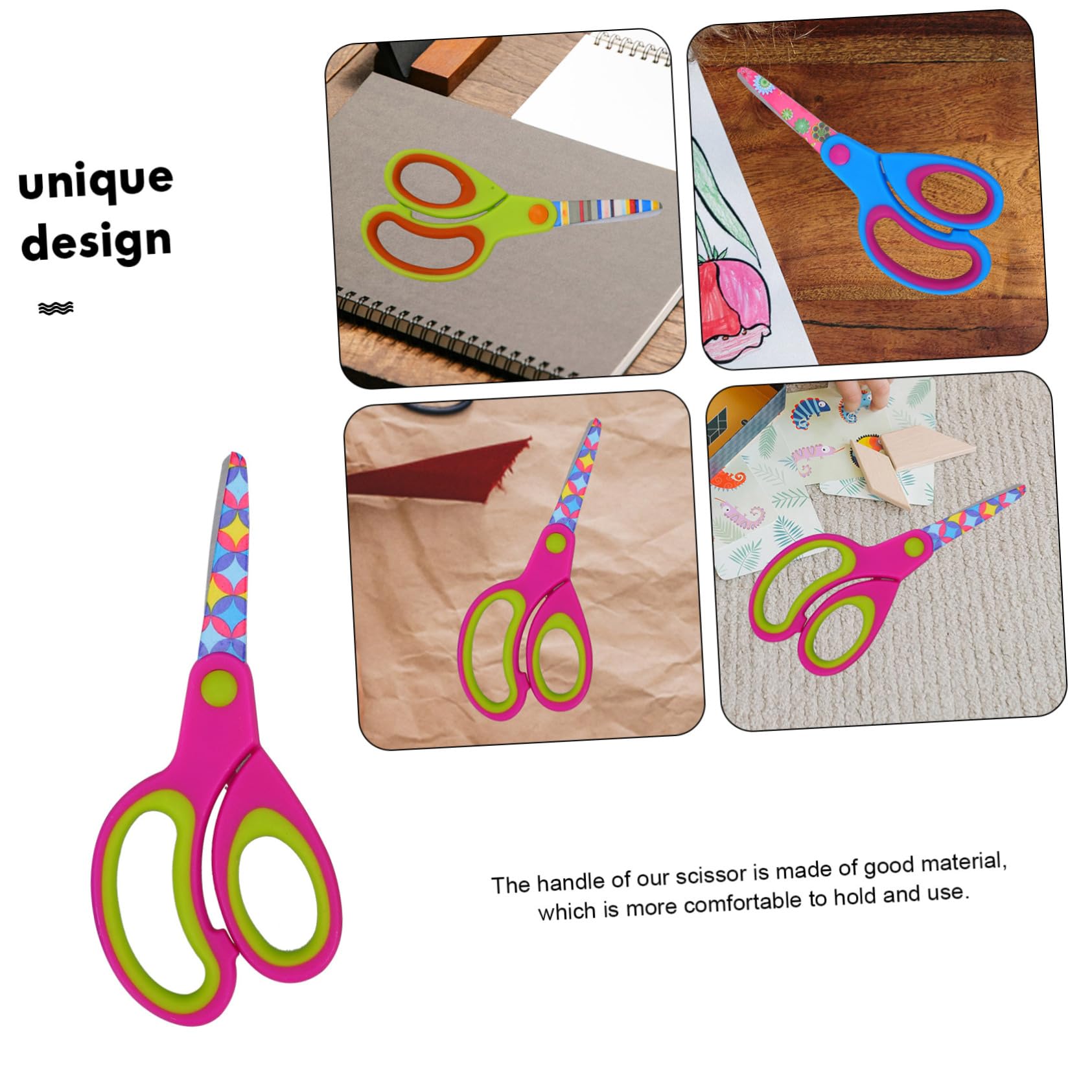 Operitacx 5 Ensembles Lot De Ciseaux Créatifs Multifonctions Pour Garçon Fille Petits Outils De Découpe Pour Travaux Manuels Et Scrapbooking Adaptés Aux Garçons Et Filles 3 Pièces * 5