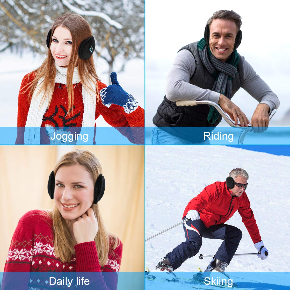 Cache-oreilles Plus Chauds, Courte Peau Douce En Velours