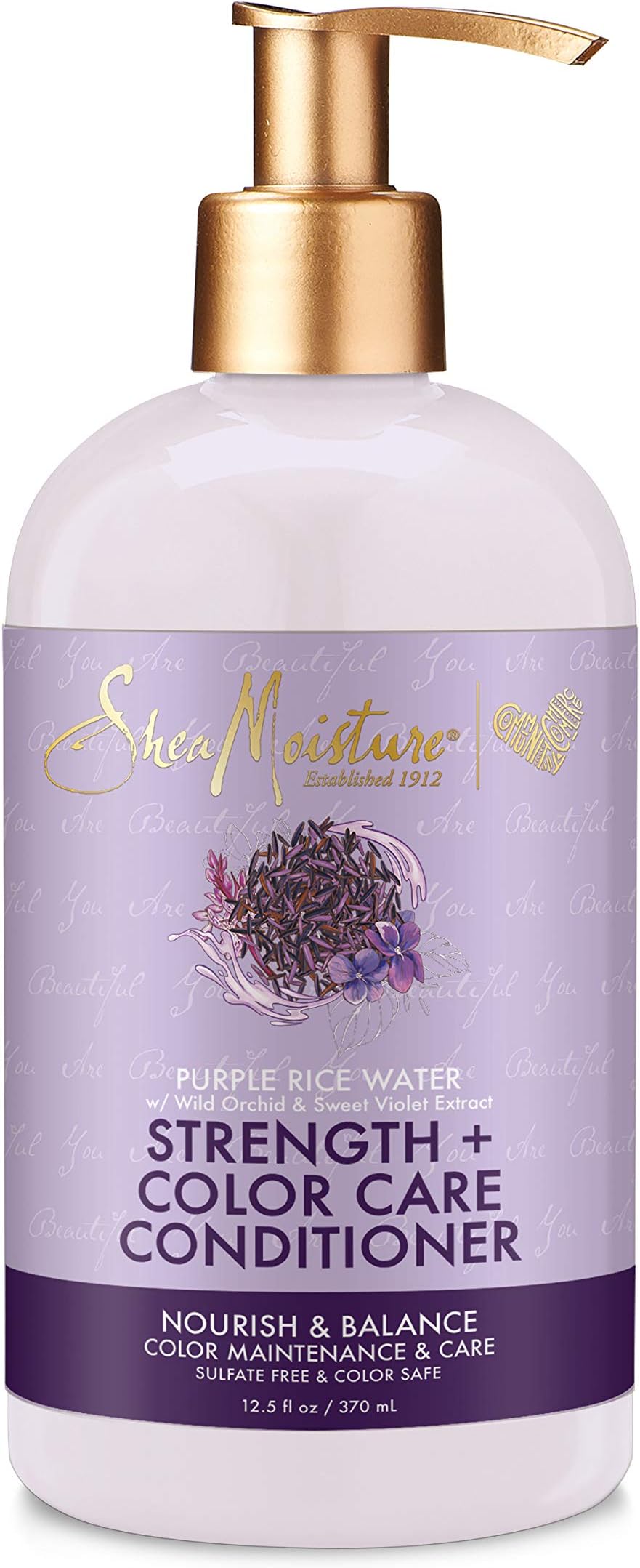 SheaMoistureStrength + Color Care Conditioner Purple Rice Water 13 oz