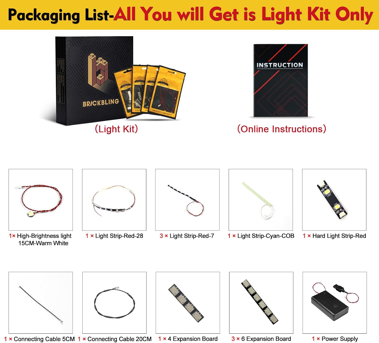 BrickBling LED Light Compatible with Lego Nike Dunk Trickshot, Creative Lighting Compatible with Lego 43021 - Excluding Bricks