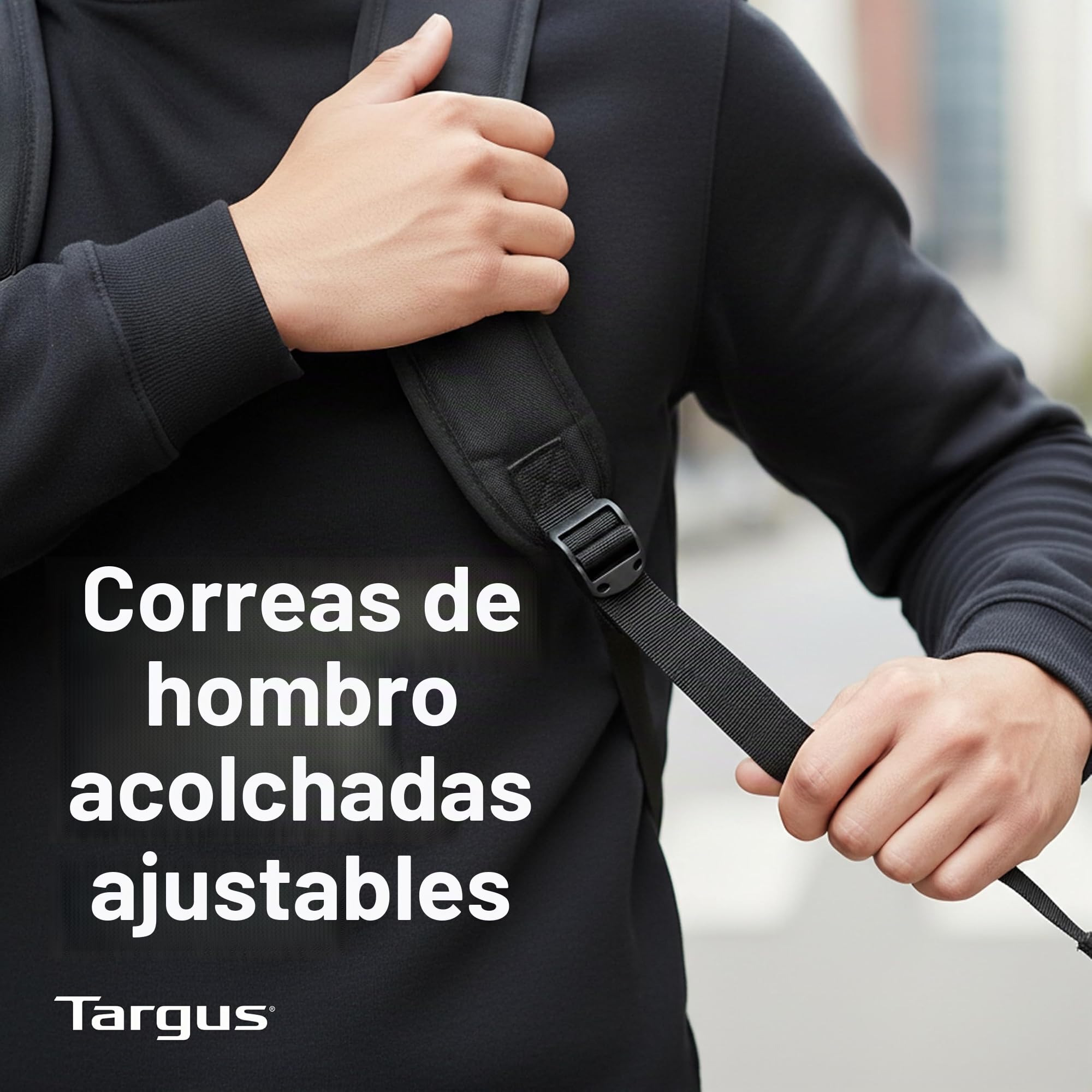 Targus Mochila compacta con Ruedas para Negocios, Estudiantes universitarios y Viajes, Material Duradero, Bolsillo para Tableta, Funda Protectora extraíble para Laptop de 16 Pulgadas, Color Negro