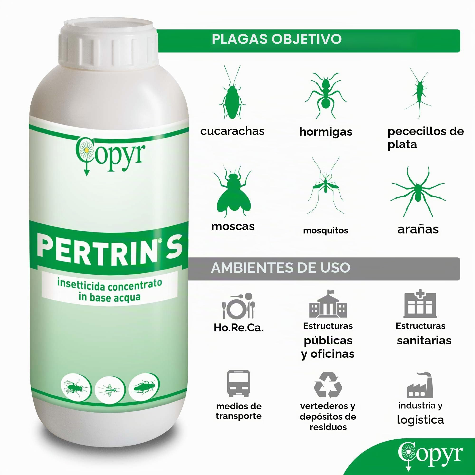 copyr pertrin S insecticida, concentrado en permithrin de y tetrap ermit hrin Base, instantánea y anhaltende Efecto