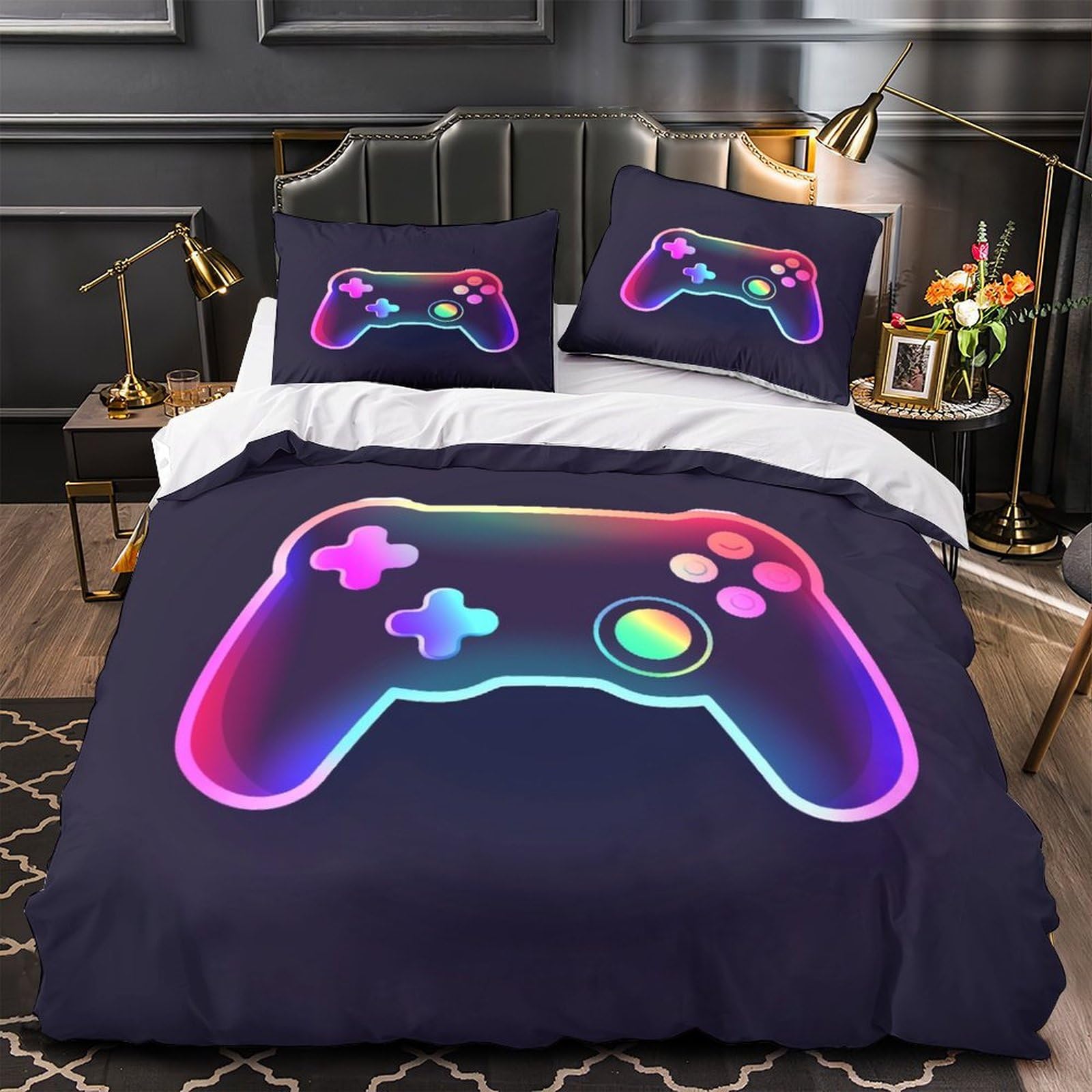 Parure de lit game controller 3D housse de couette 200x200cm