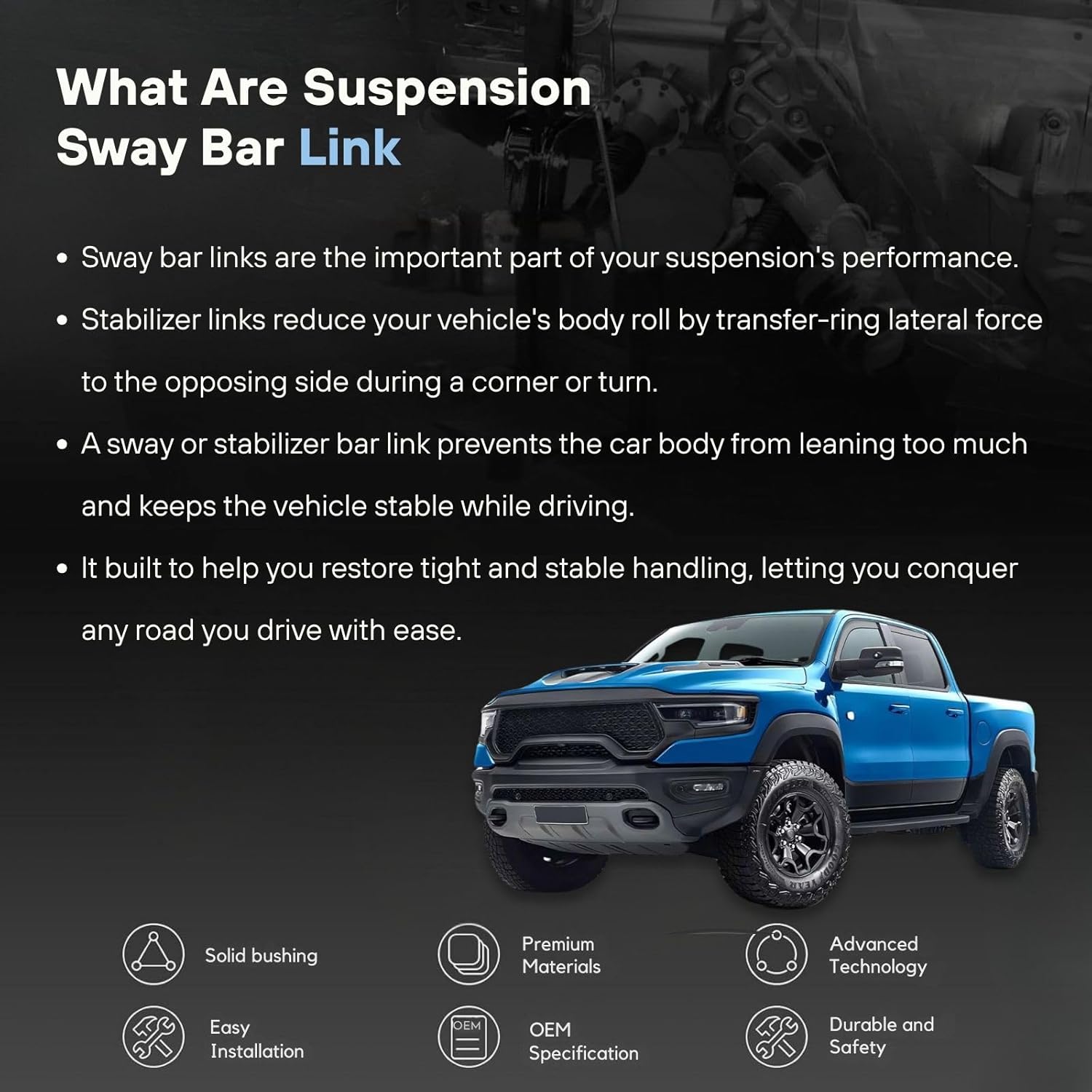 Front Sway Bar Stabilizer End Link Kit Set 2012-2015 for Mercedes-Benz C250 2008-2011 C300 2008-2015 C350 C63 AMG 2010-2014 E350 2015-2018 E400 2010-2017 E550 Suspension Stabilizer Links