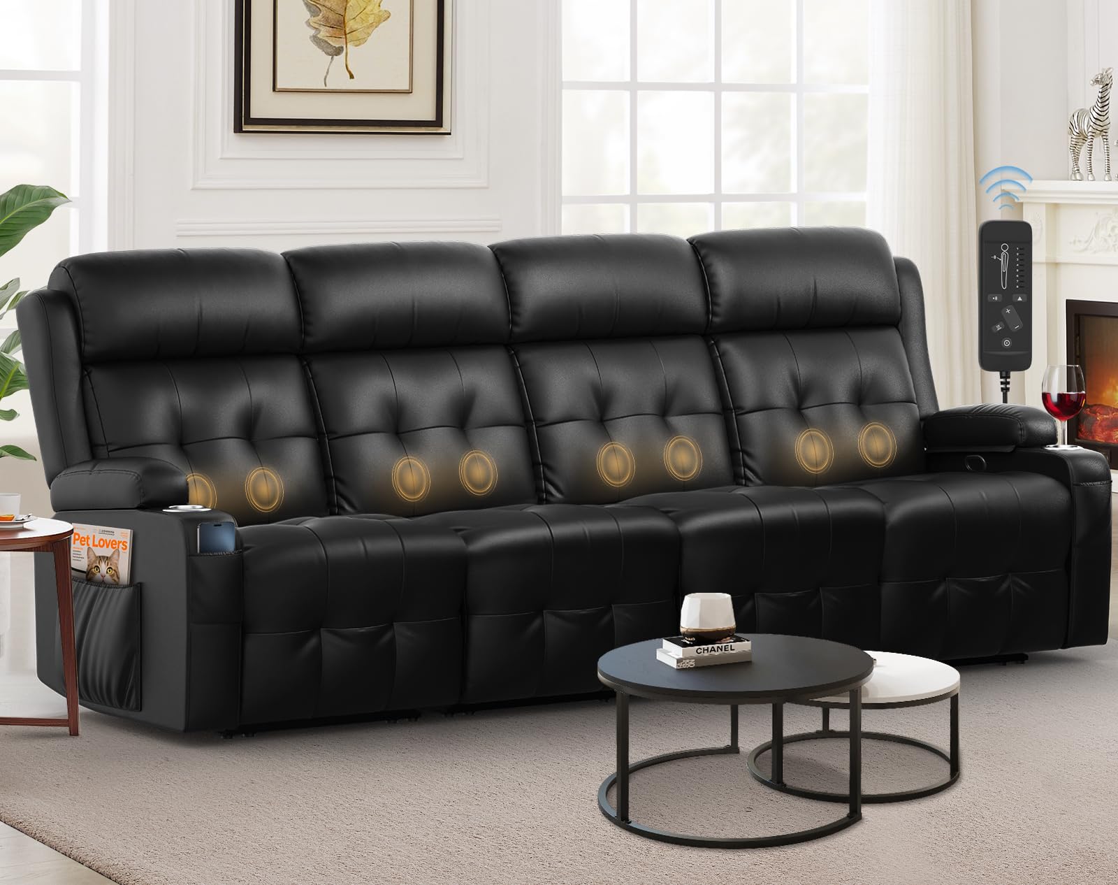 VAFEAFO 4 Seater Recliner Sofa