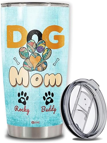 Vista 59 de WAZONE Vaso térmico de acero inoxidable de 20 onzas, taza de viaje con aislamiento al vacío, regalo para el día de la madre, cumpleaños, Navidad