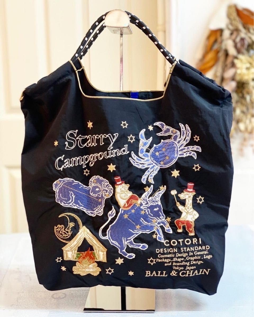 ボールアンドチェーンBall&Chainエコバッグバンビ ディズニーブラックL