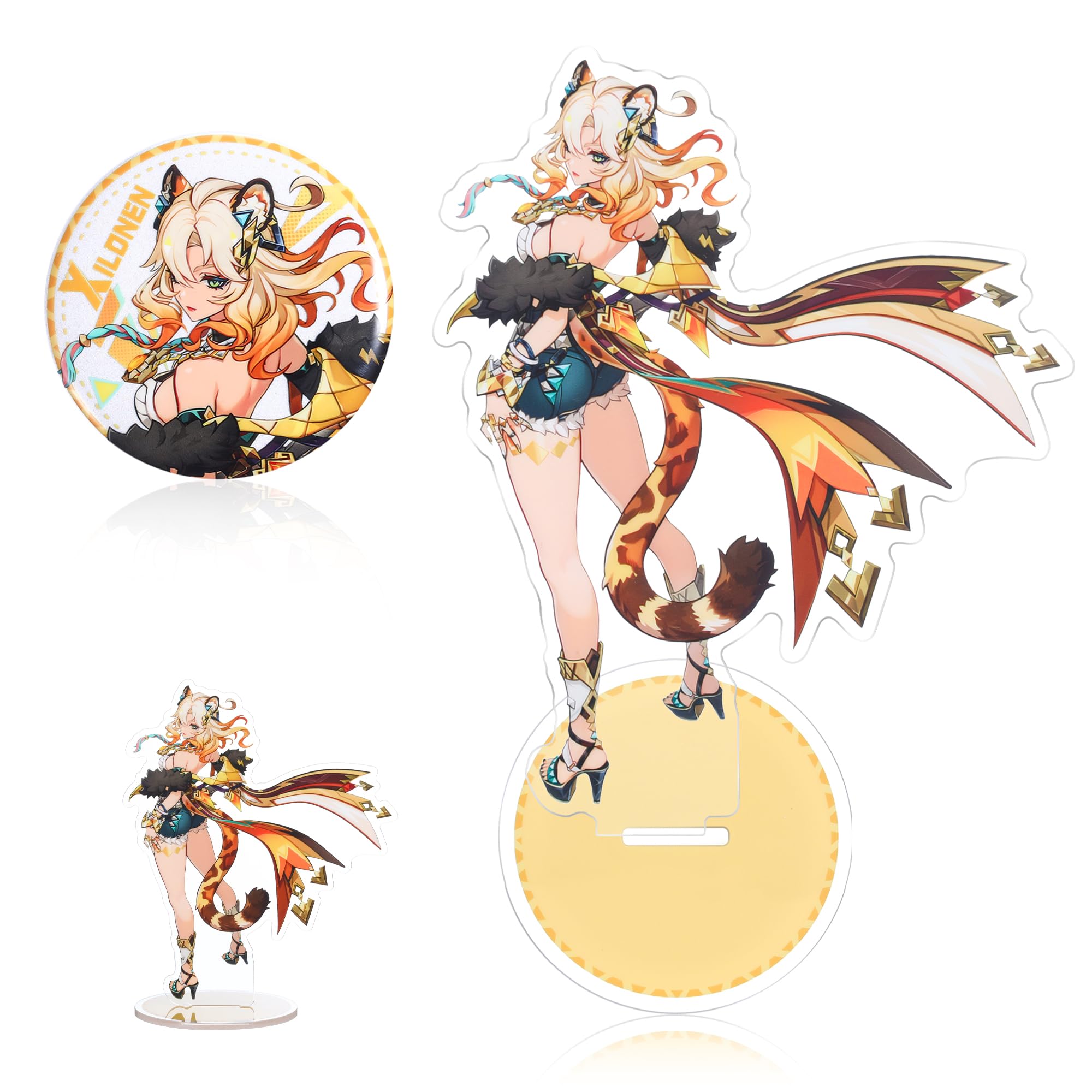 UTIEHD Genshin Impact Acrylic Character Standee, Collectible Stand Merch Display Featuring for Fans (Xilonen)