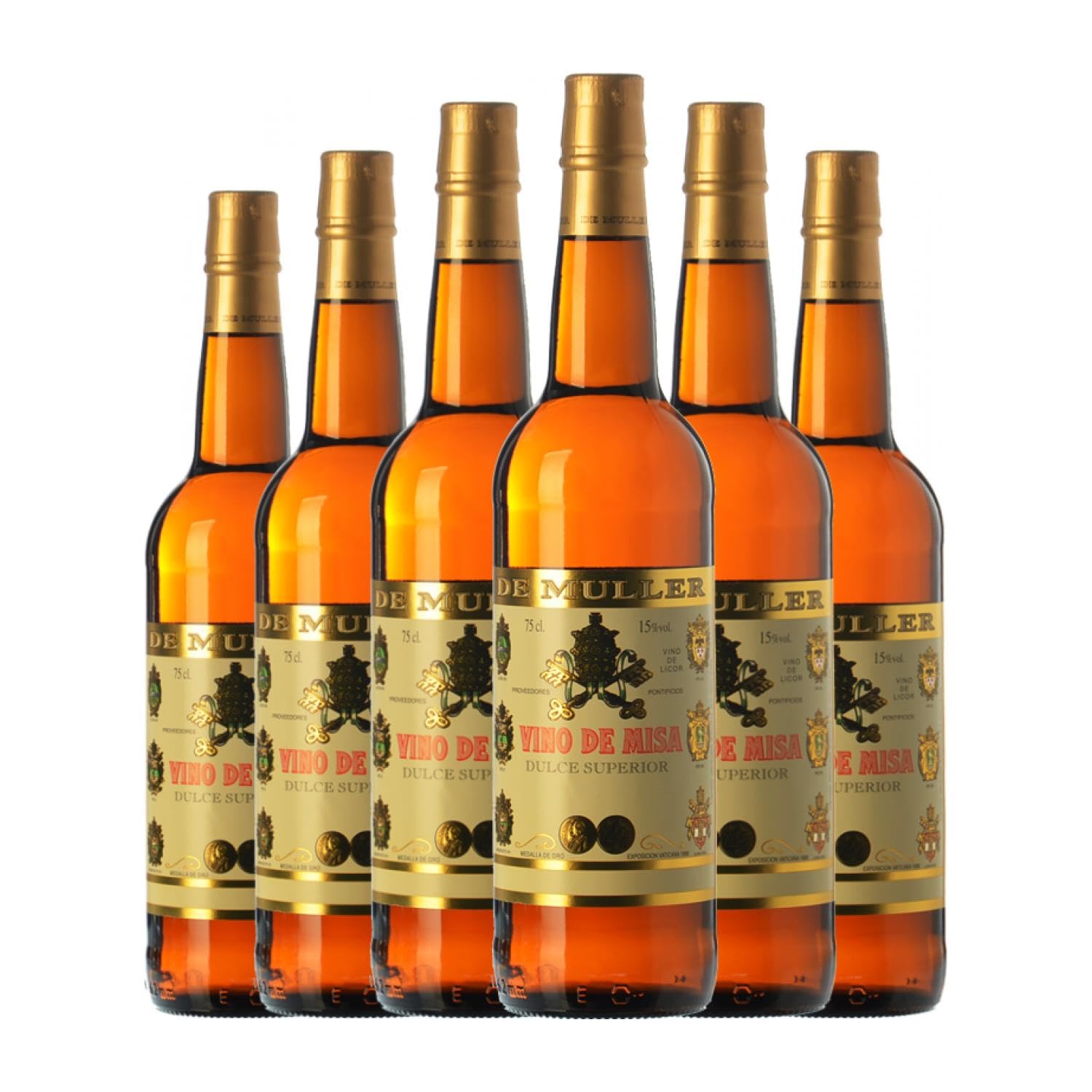 De Muller Vino de Misa Terra Alta 75 cl Vino dulce (Caja de 6 Botellas de 75 cl)