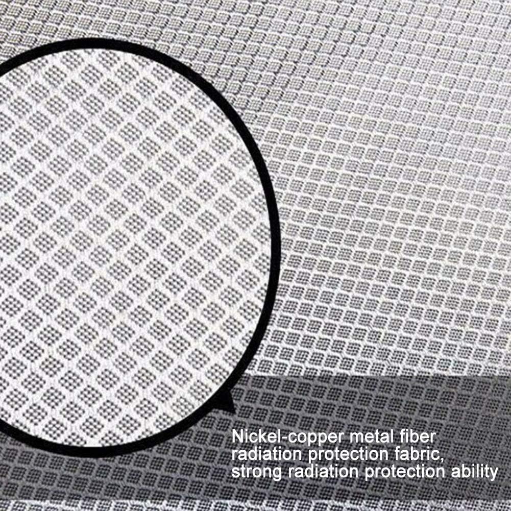 Faraday Silver Fiber Radiation Shielding Fabric Conductive RFID EMF Blocking Signal Blocking Material Radiation-Resistant Faraday Fabric(Size:3x1.5m)