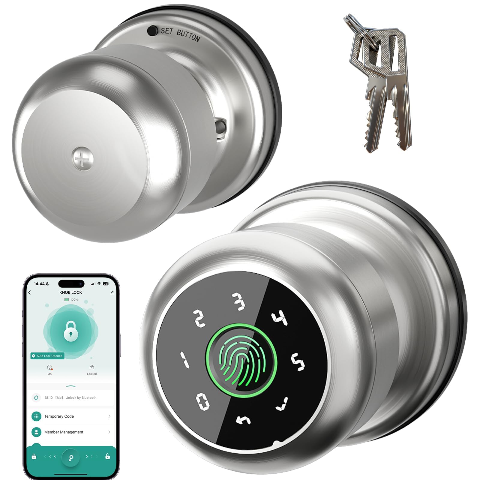 Smart Door Lock - Fingerprint & Keypad -1