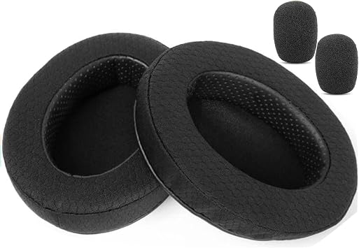 Breathable&Durable Replacement Earpads Cushion Compatible with Cooler Master MH-751 MH751 MH-752 MH752 Gaming Headsets Ear Pads with Mesh Fabric and Memory Foam