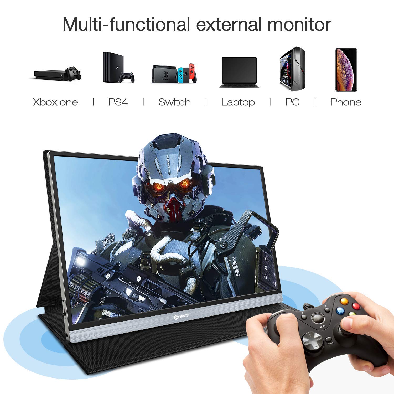 CORPRIT PORTABLE MONITOR モバイルモニター 15.6型 Amazon.com: CorpritMonitor 15.6'' 1080P FHD IPS Portable