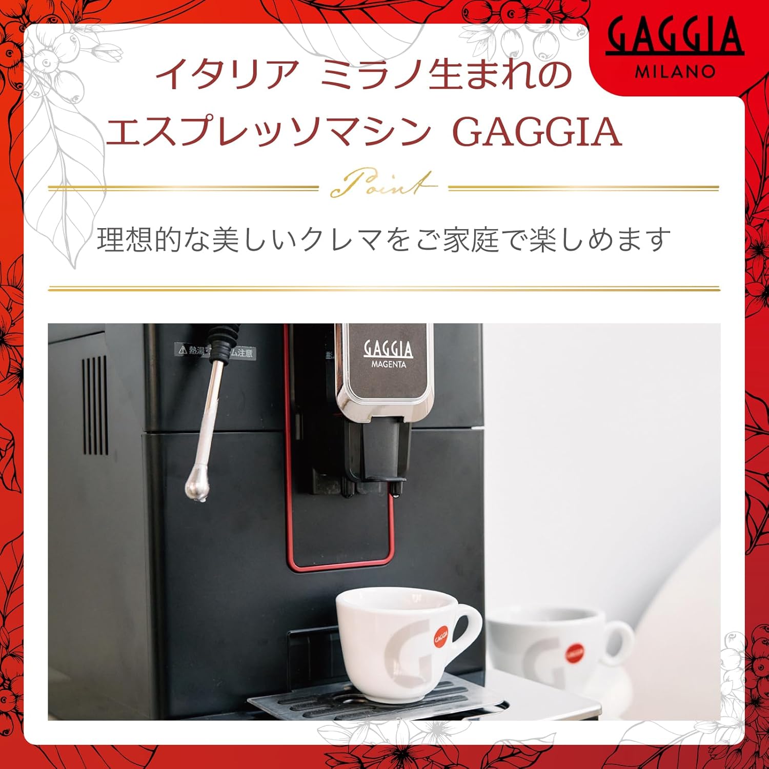 GAGGIA Magenta Plus SUP051W Control Panel